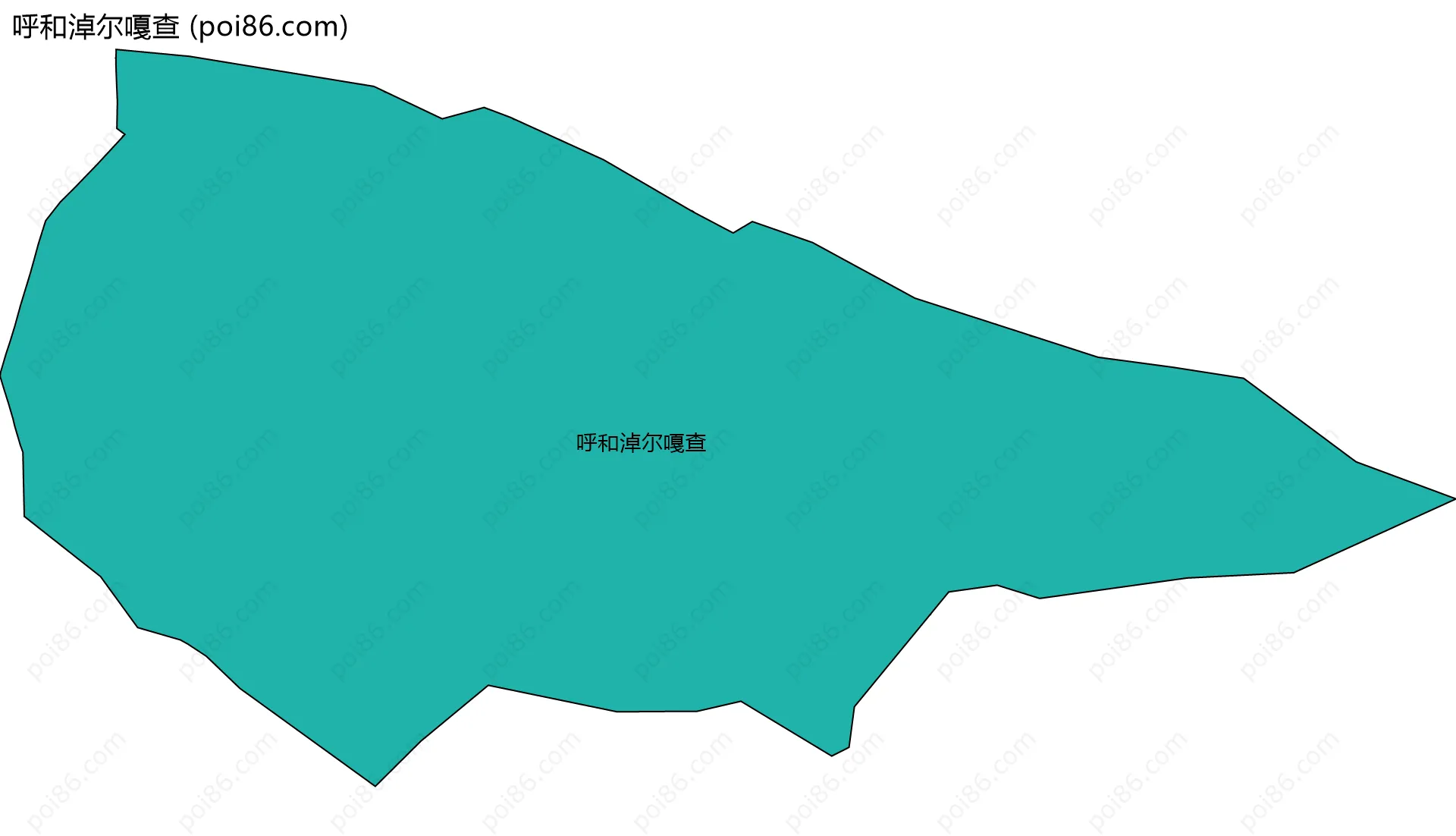 呼和淖尔嘎查边界地图
