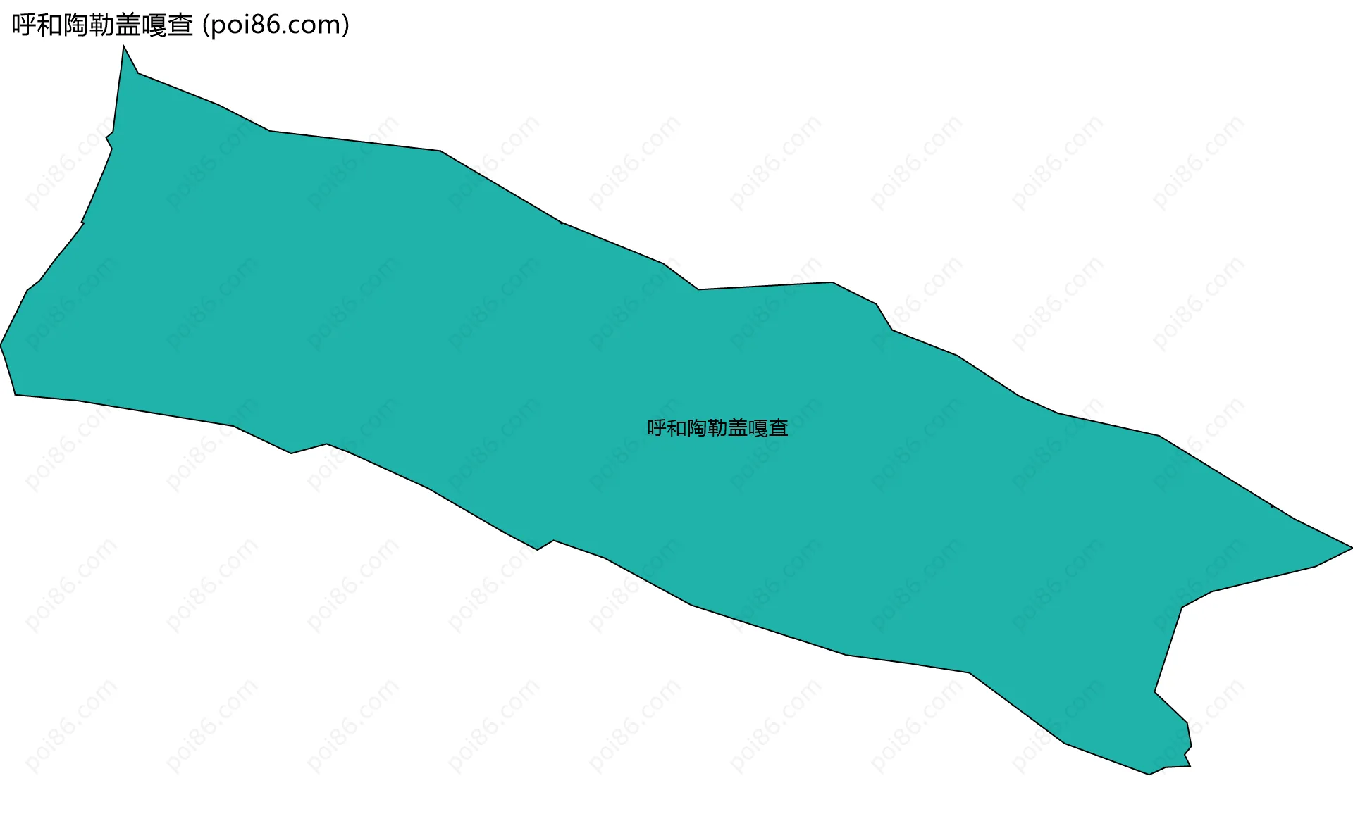 呼和陶勒盖嘎查边界地图