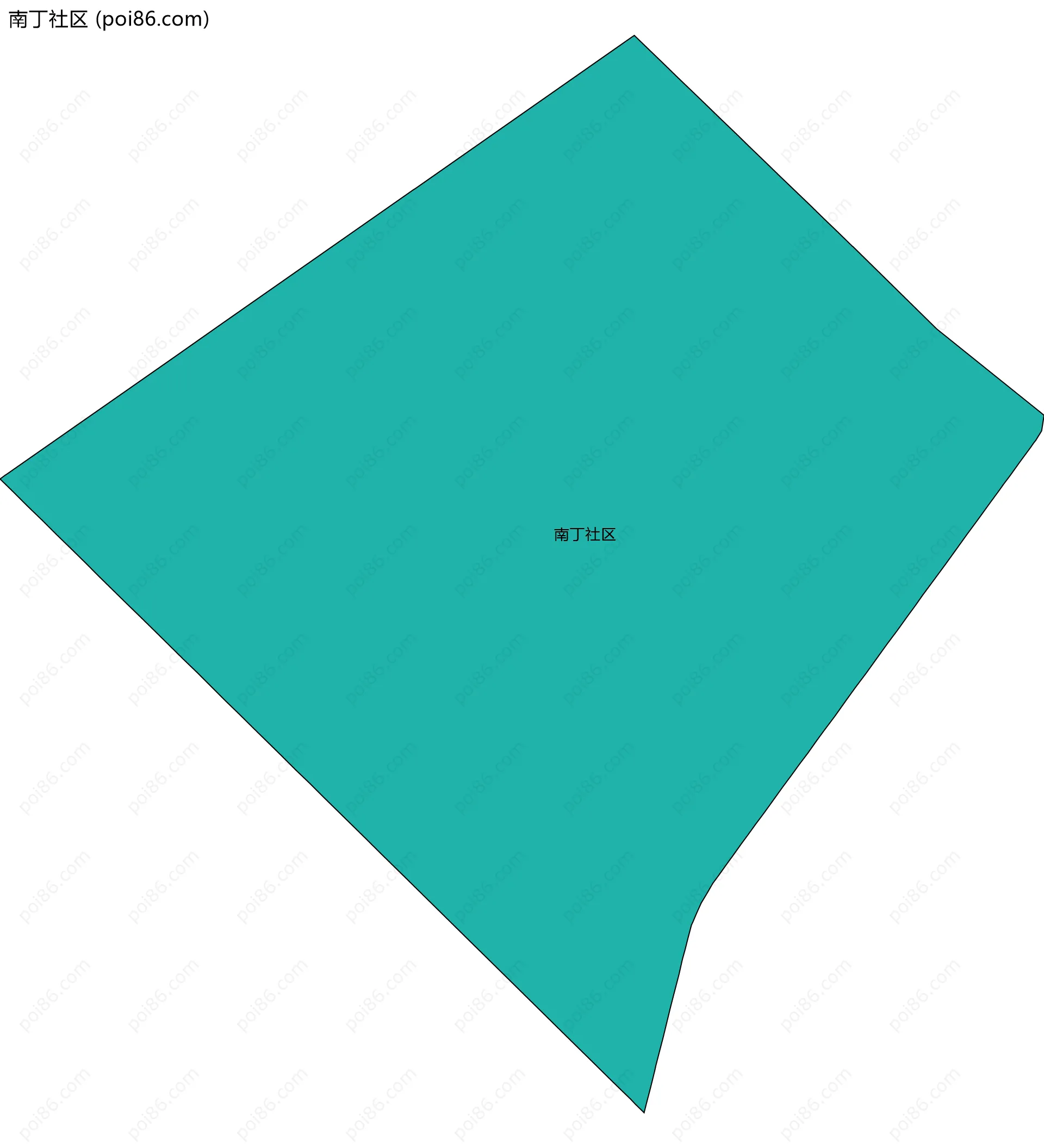 南丁社区边界地图