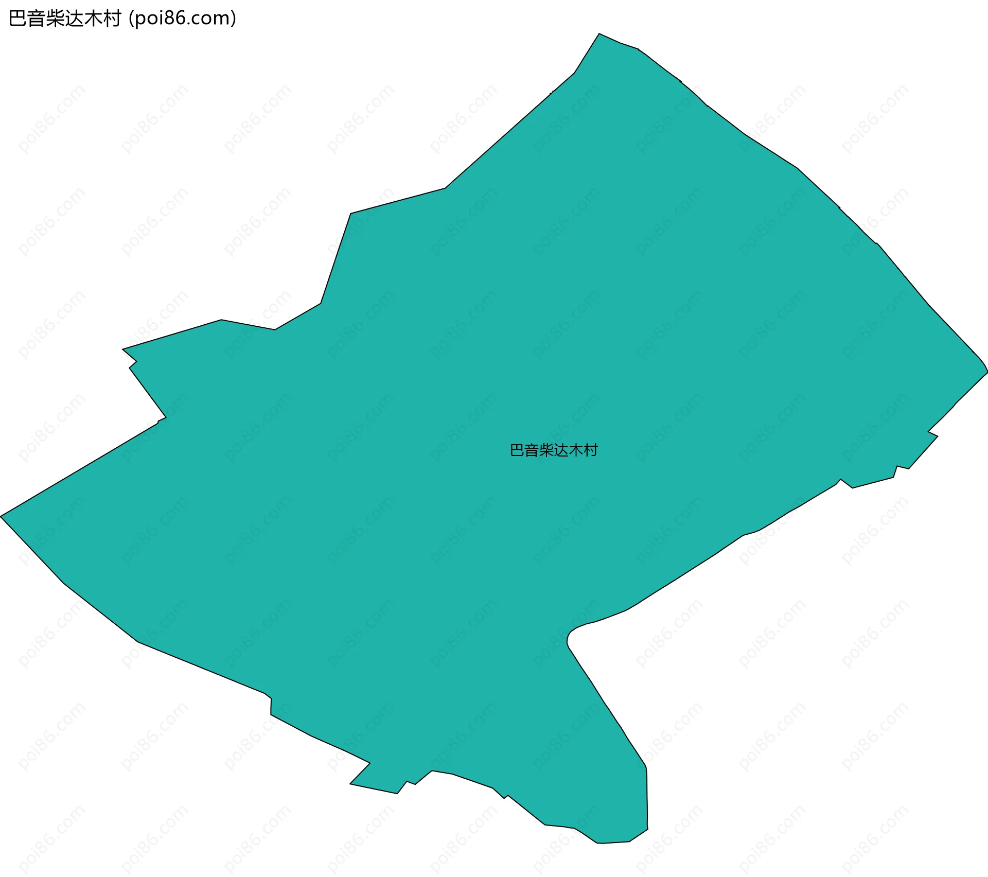 巴音柴达木村边界地图