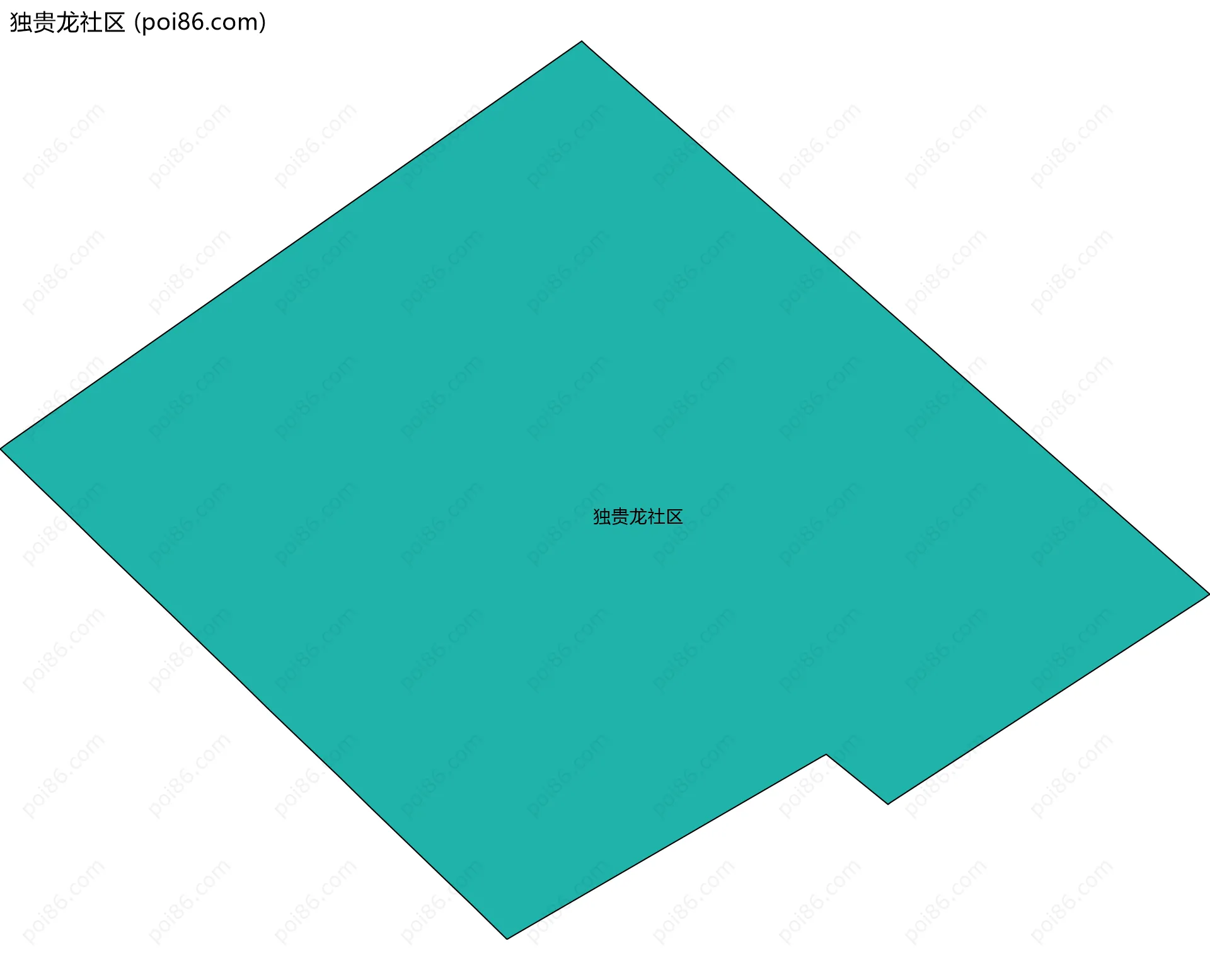 独贵龙社区边界地图