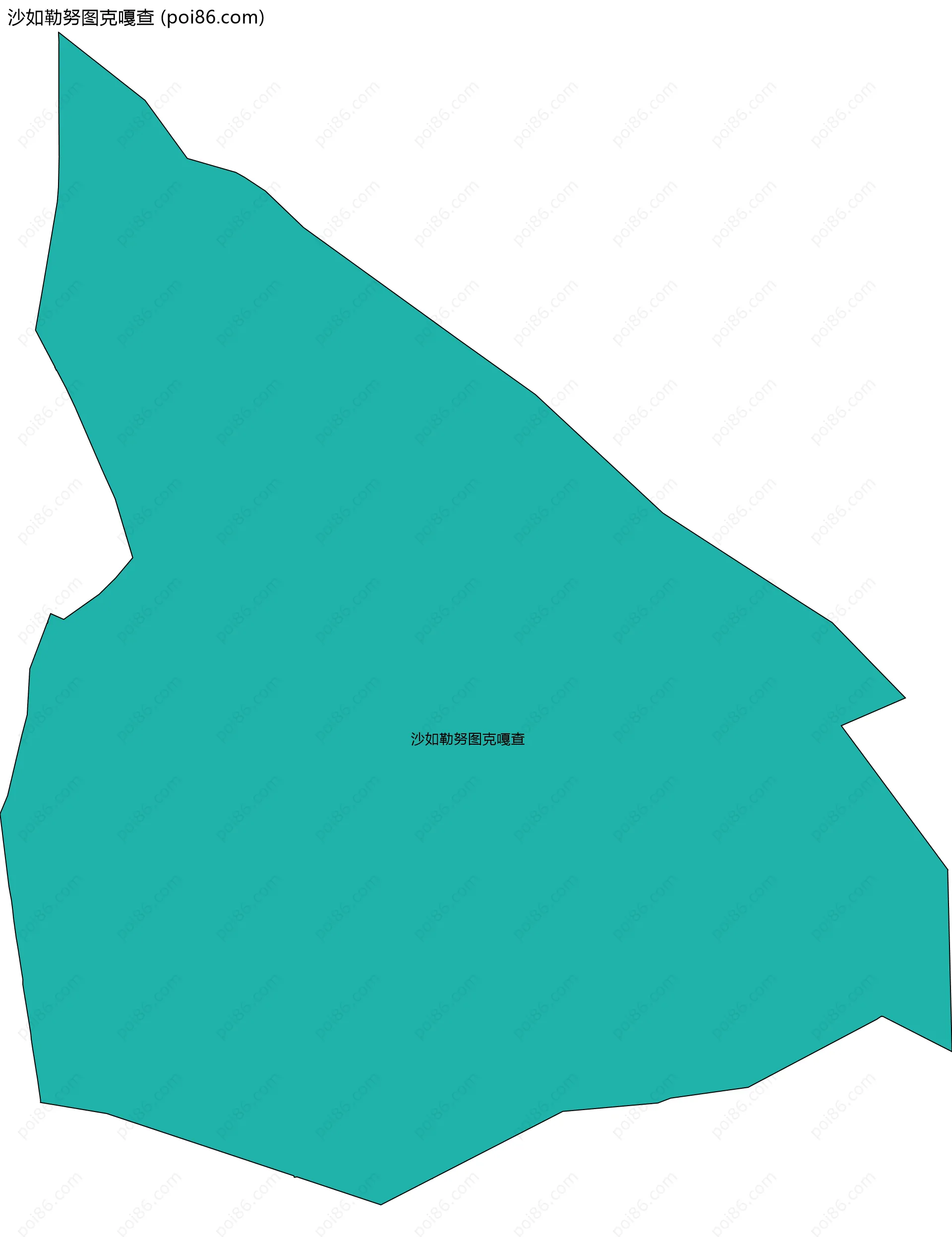 沙如勒努图克嘎查边界地图