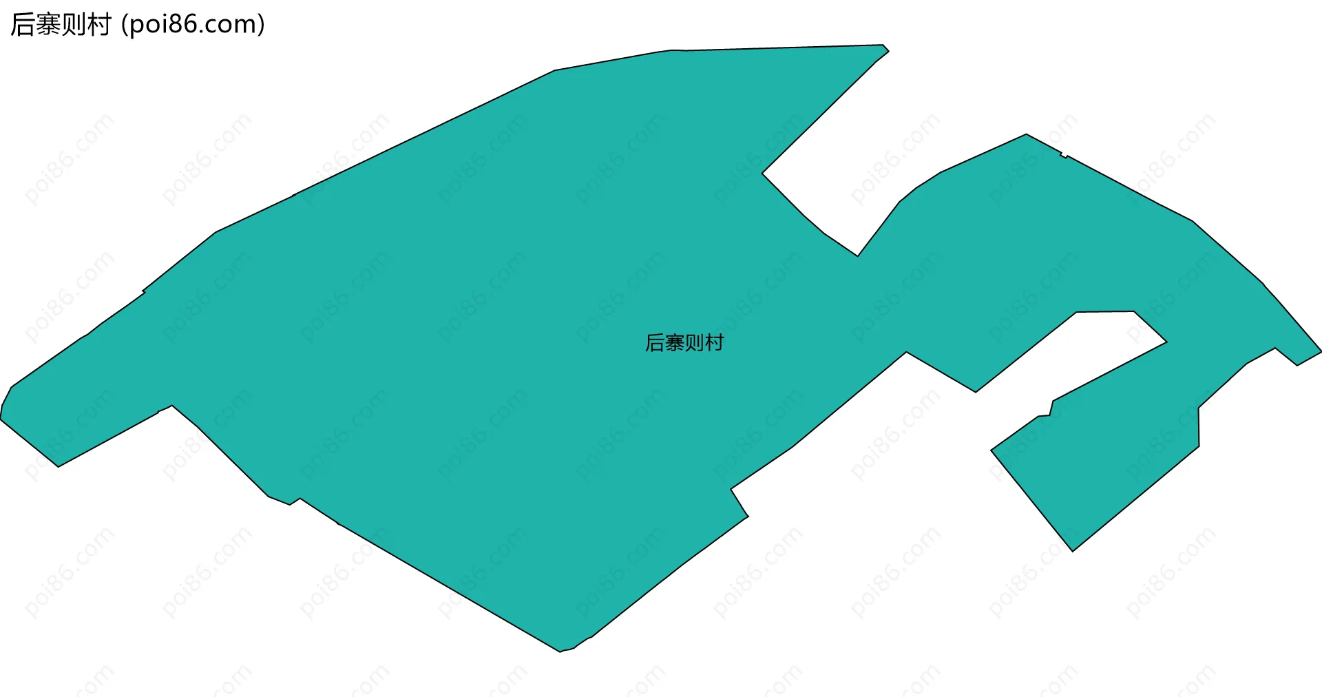 后寨则村边界地图