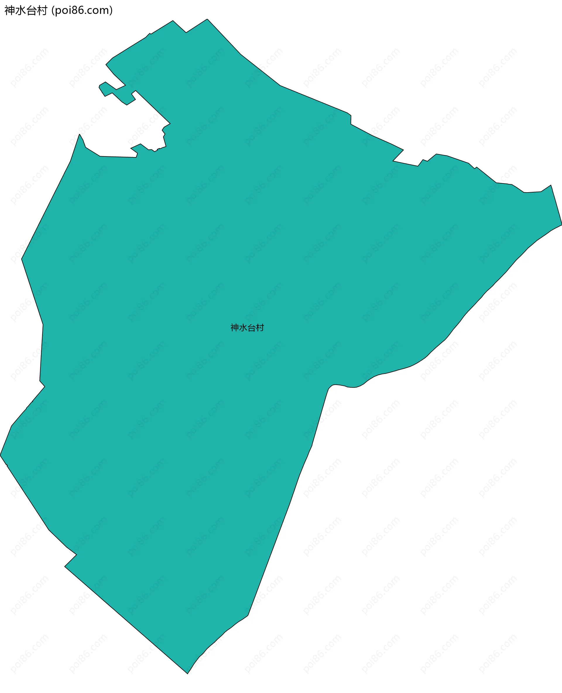 神水台村边界地图