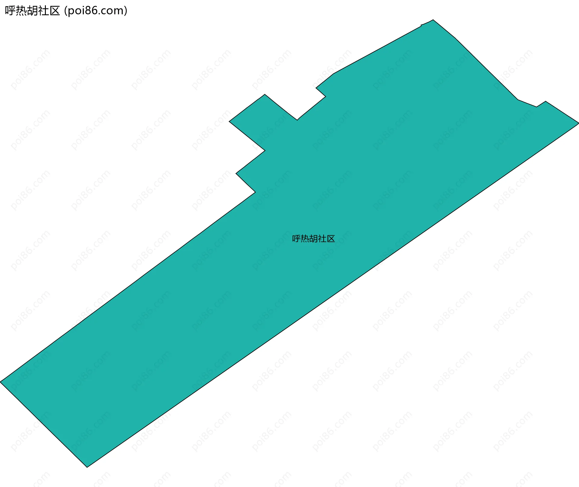 呼热胡社区边界地图