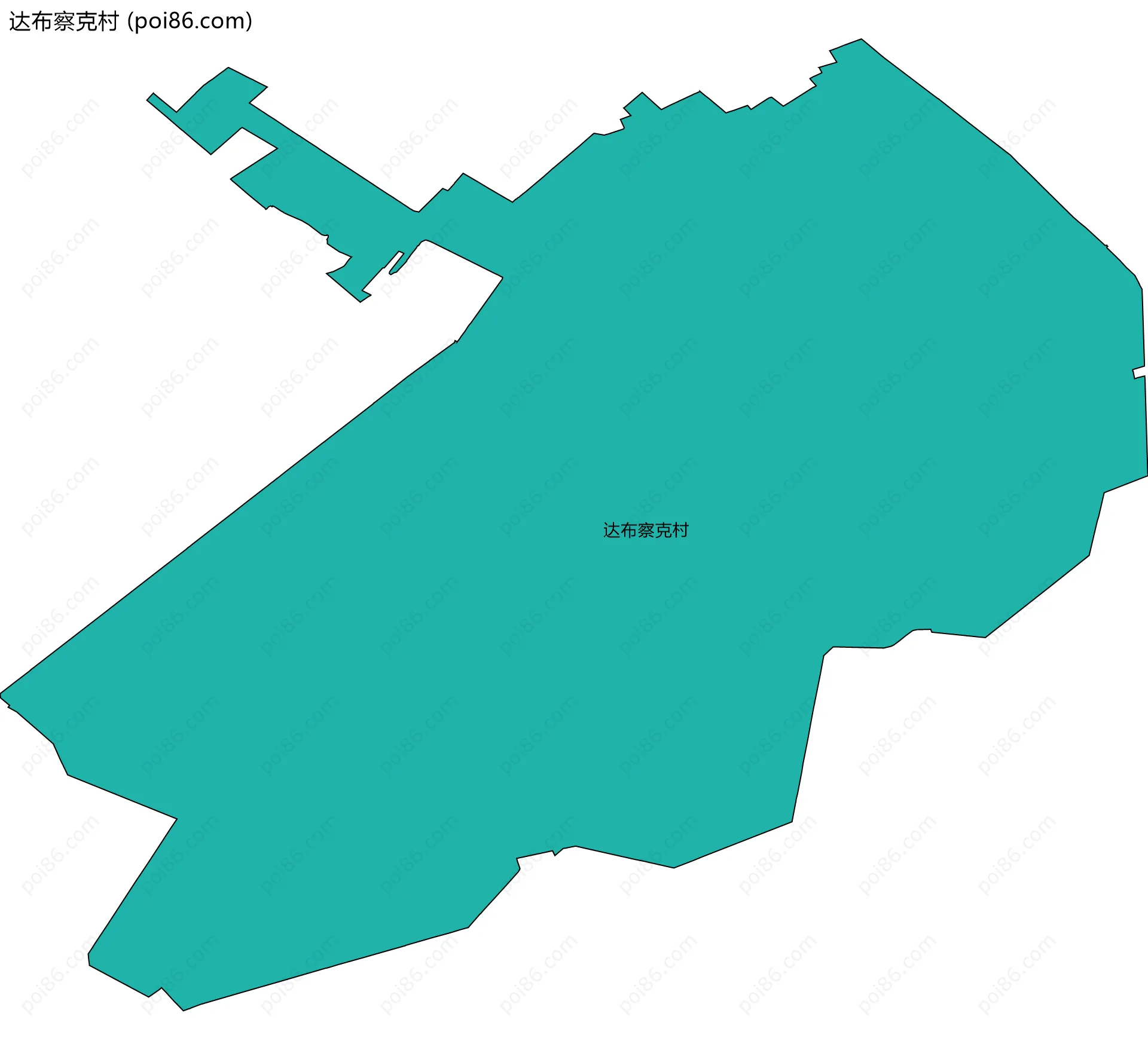 达布察克村边界地图