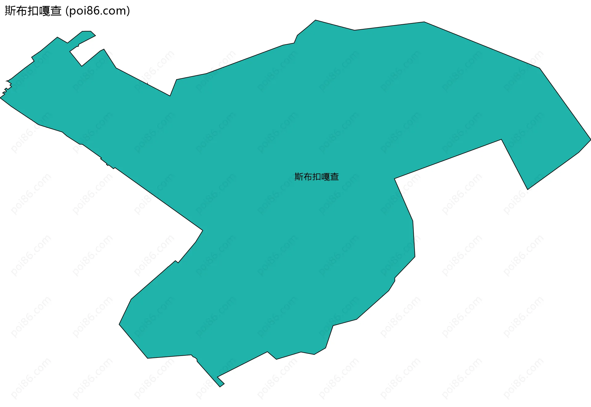 斯布扣嘎查边界地图