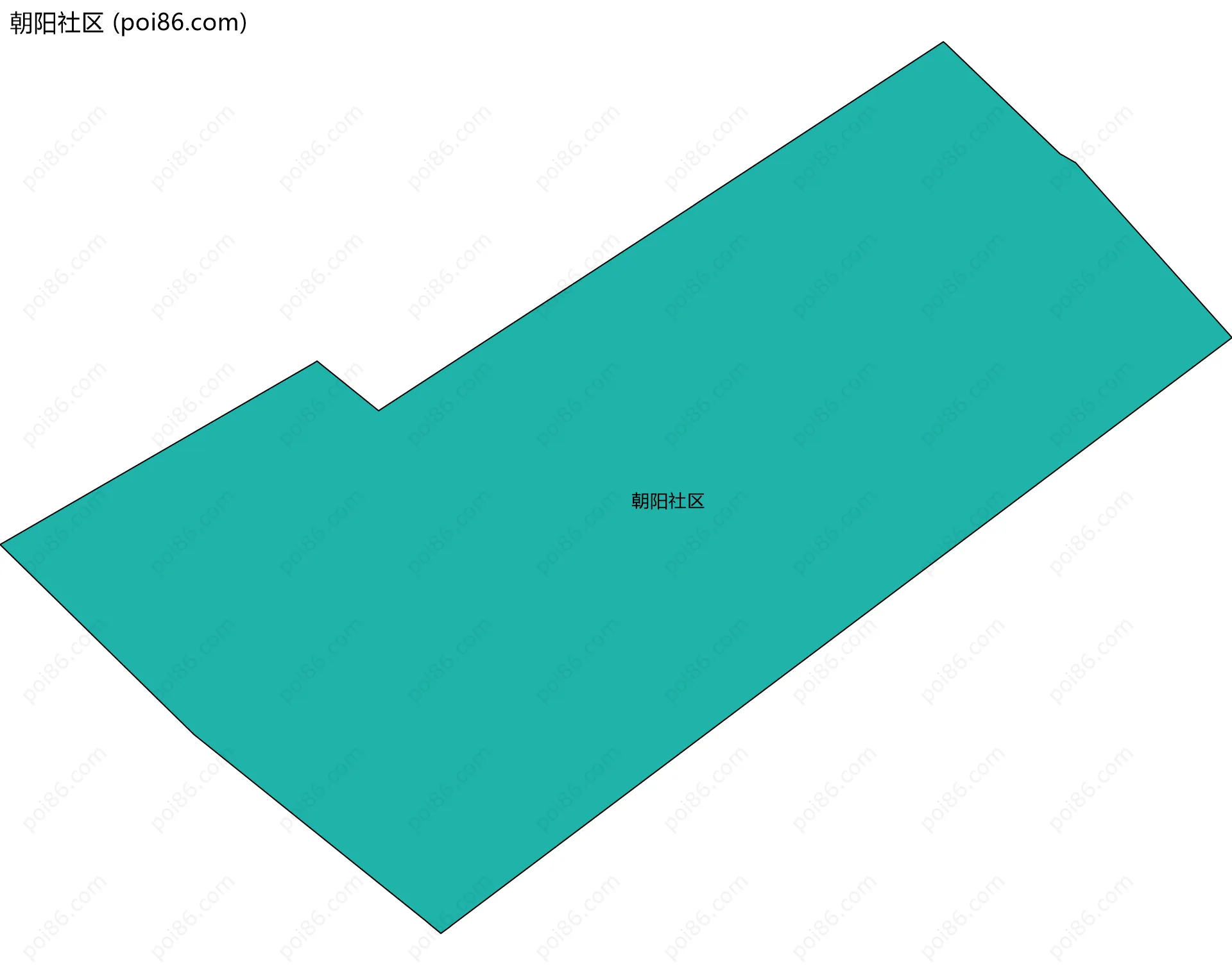 朝阳社区边界地图