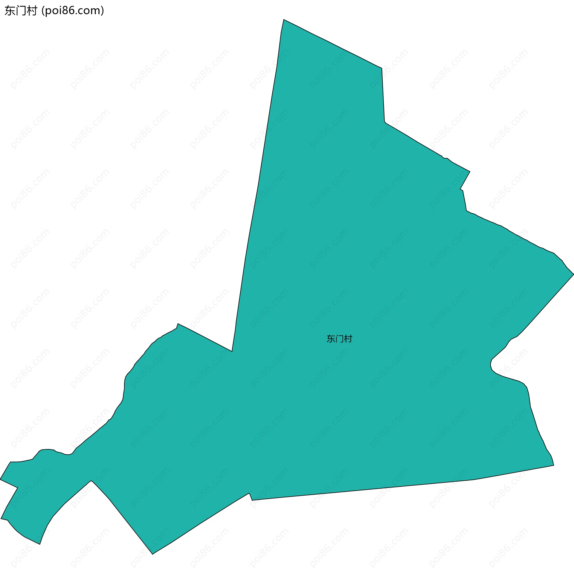 东门村边界地图