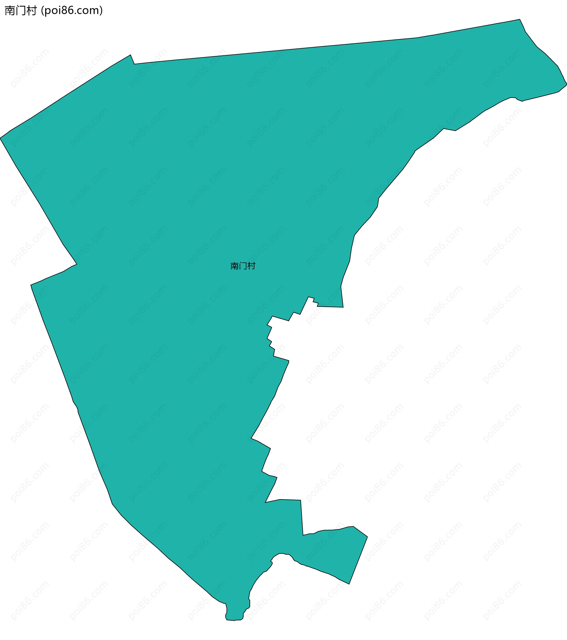 南门村边界地图