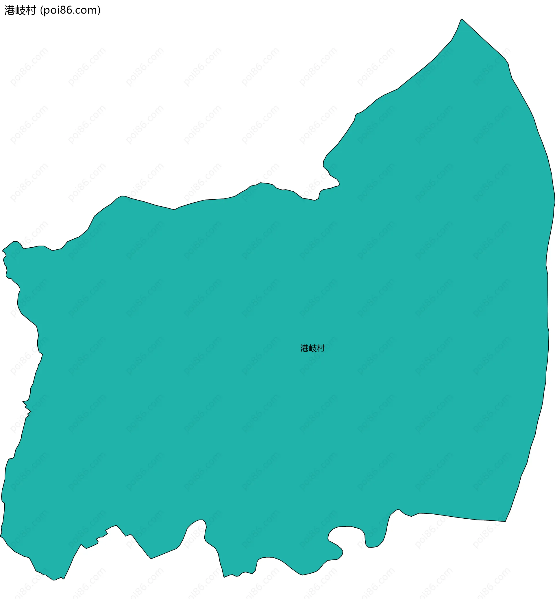 港岐村边界地图