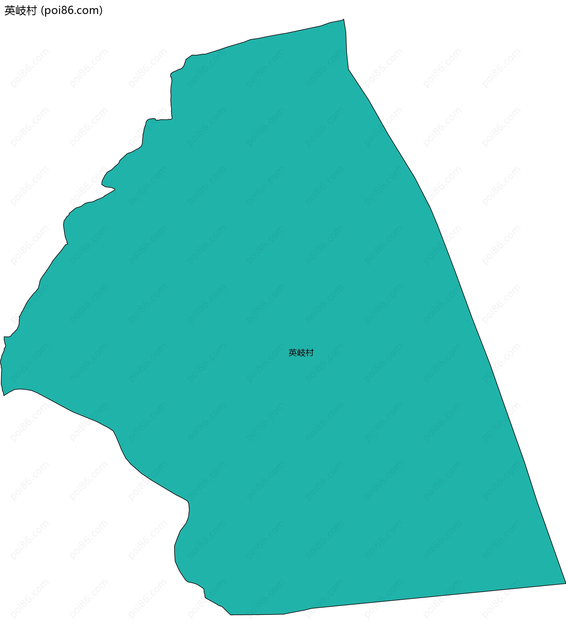 英岐村边界地图