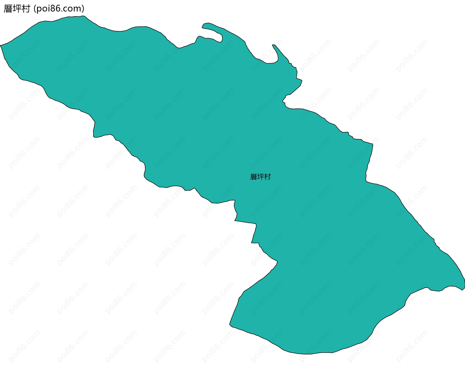 厝坪村边界地图