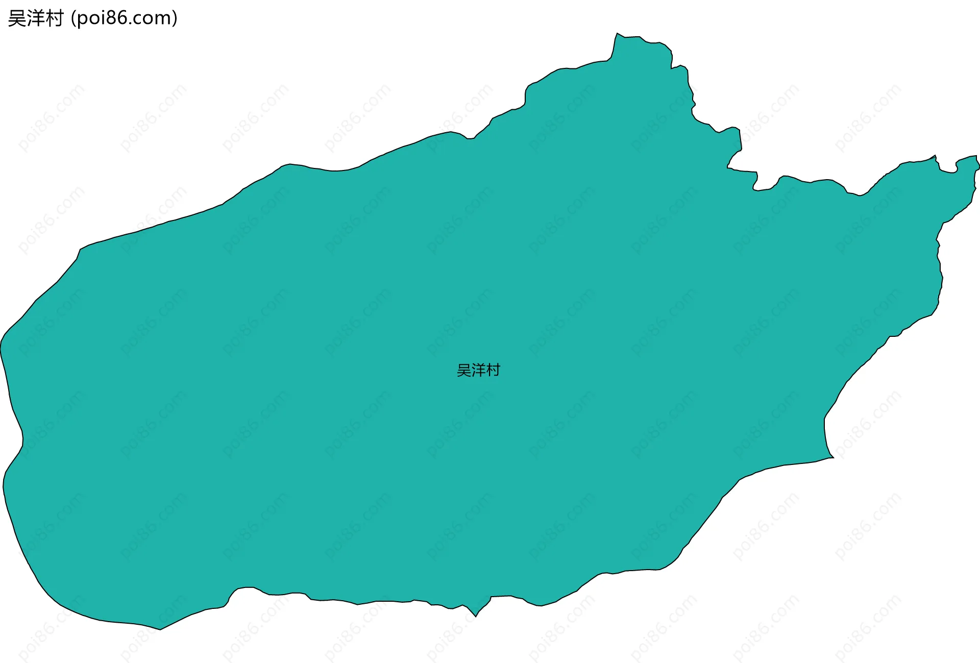 吴洋村边界地图