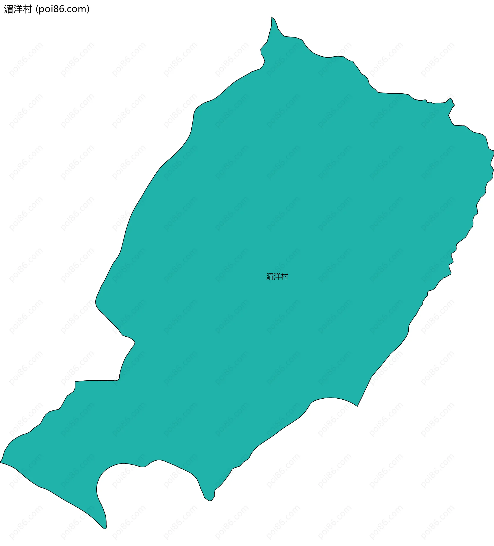 湄洋村边界地图