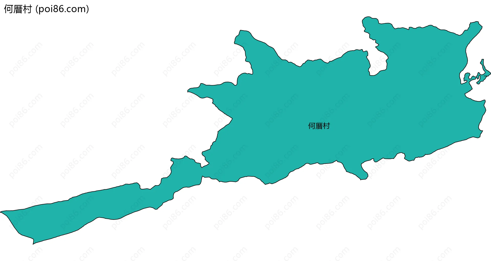 何厝村边界地图