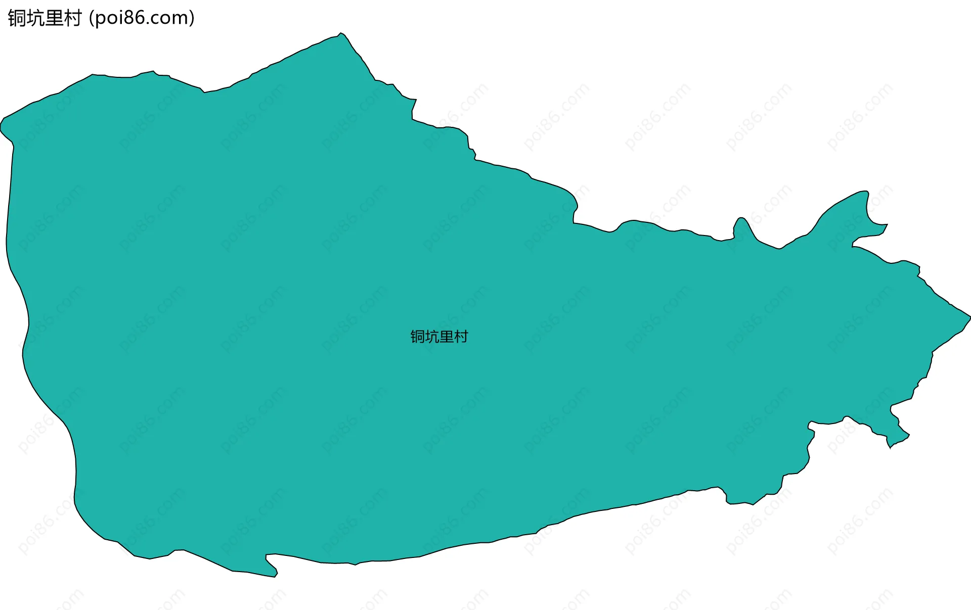 铜坑里村边界地图