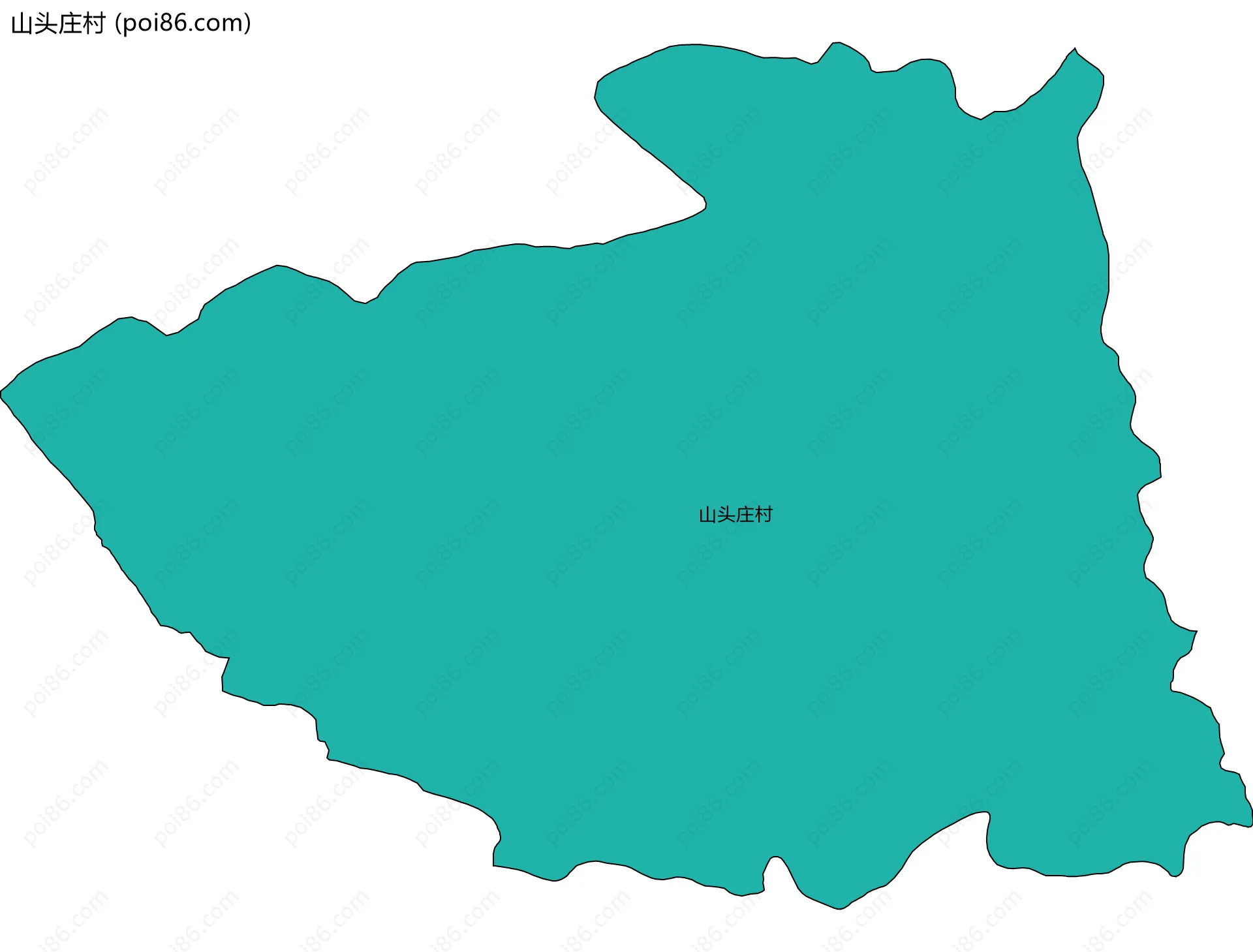 山头庄村边界地图