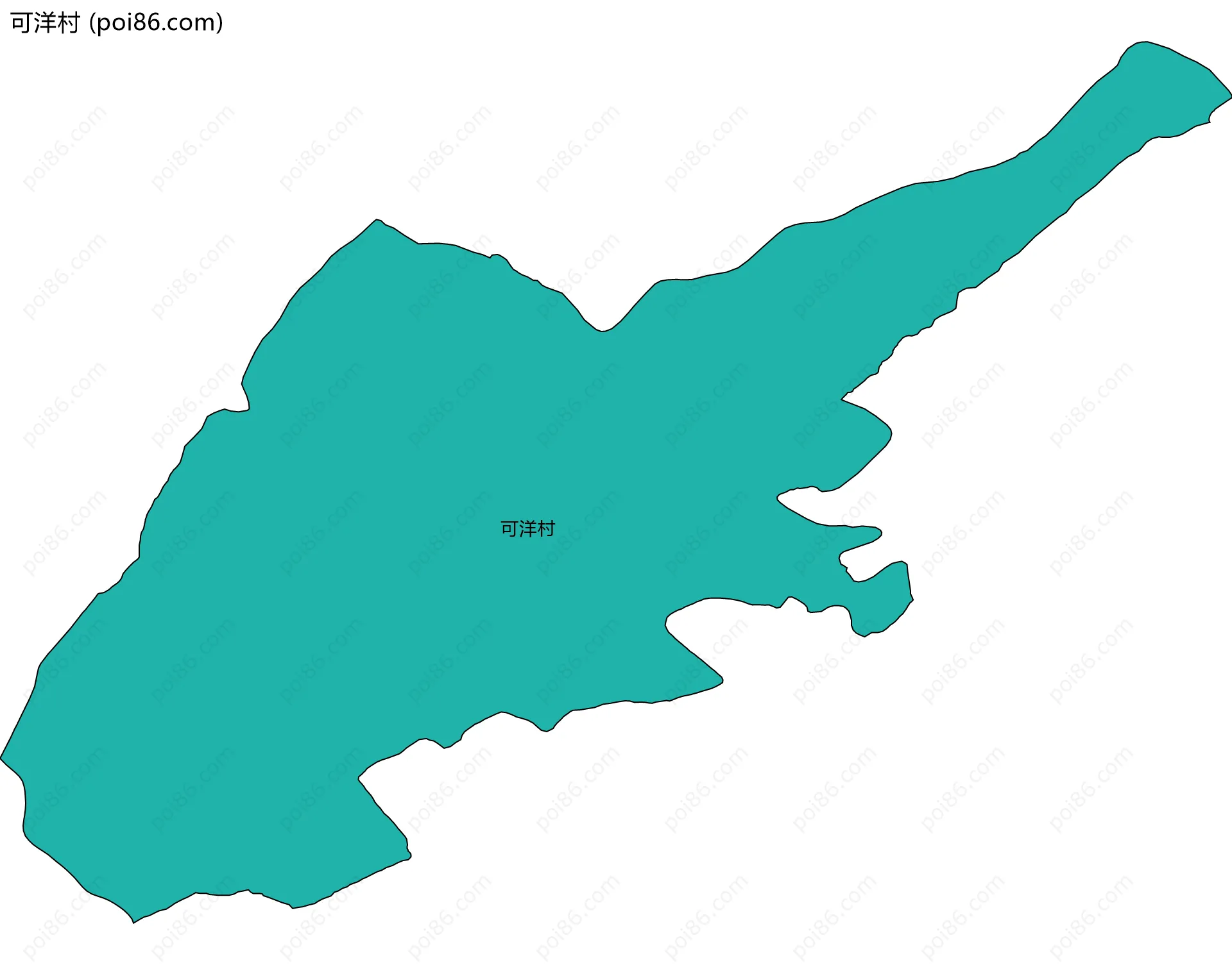 可洋村边界地图