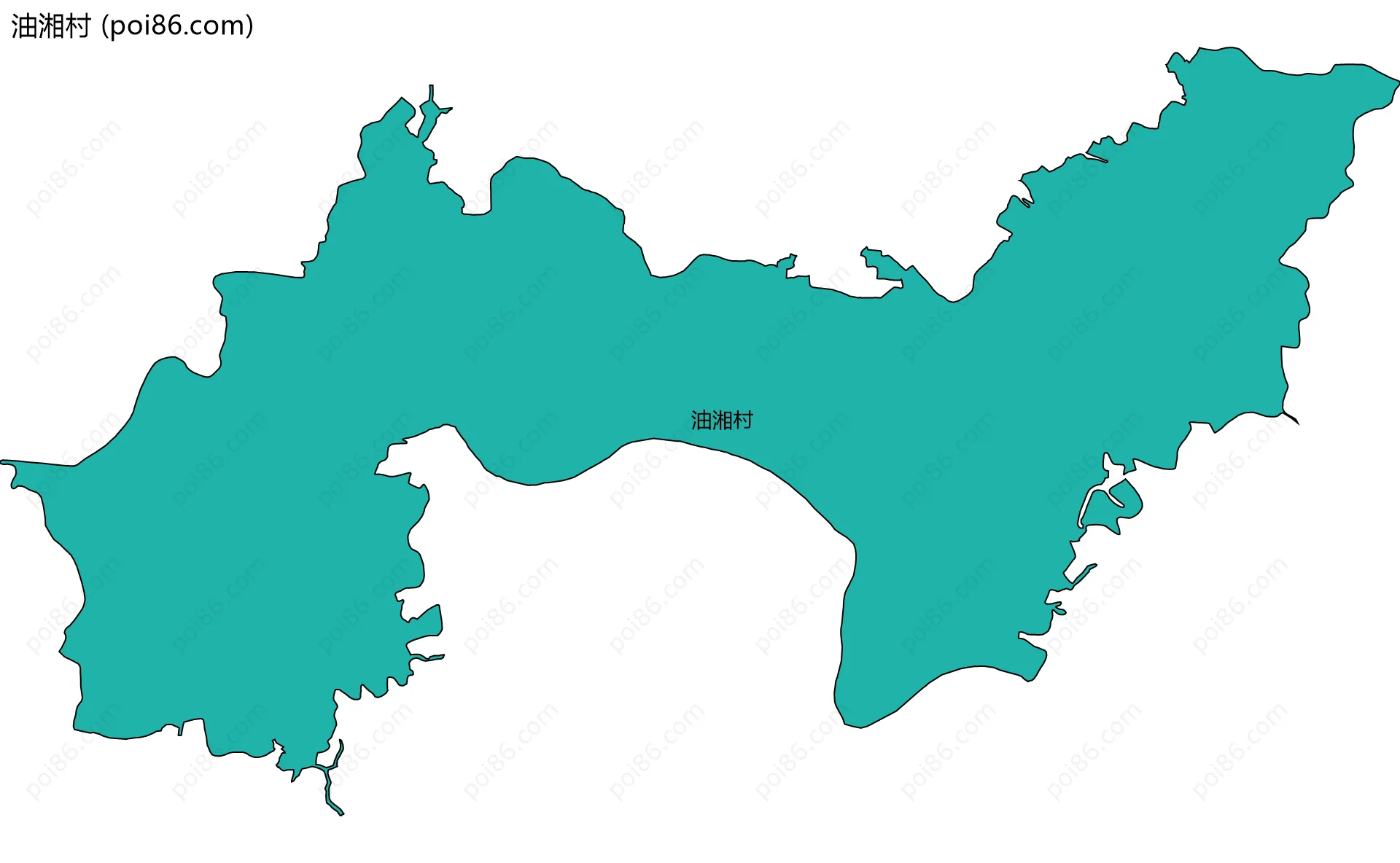 油湘村边界地图