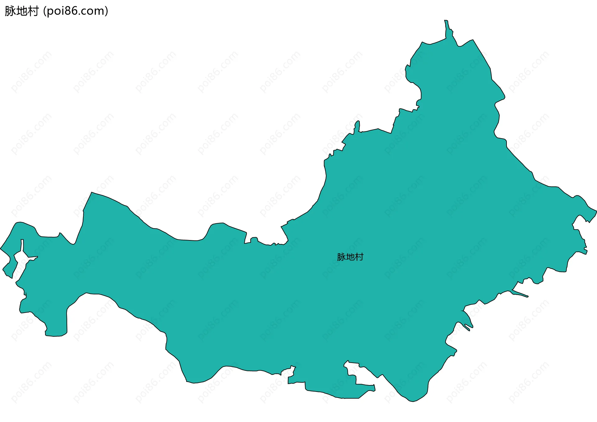 脉地村边界地图
