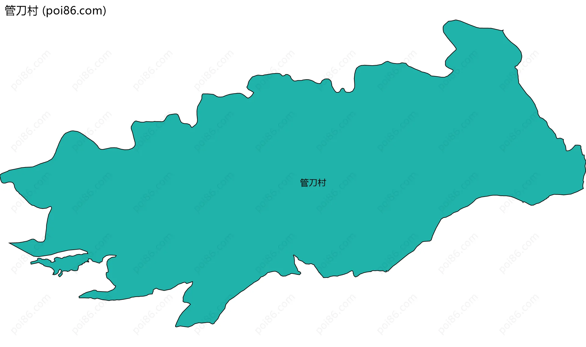 管刀村边界地图