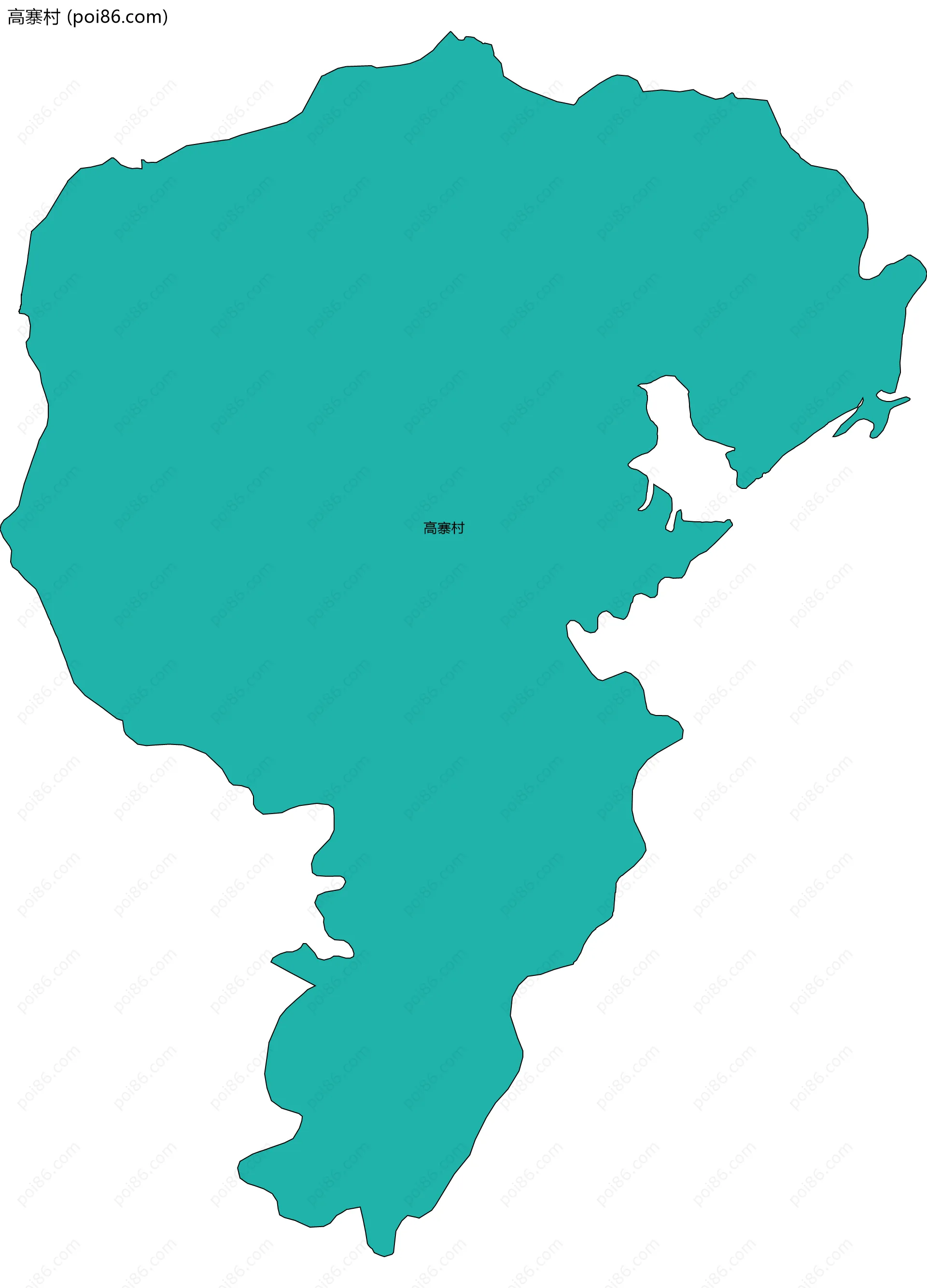 高寨村边界地图