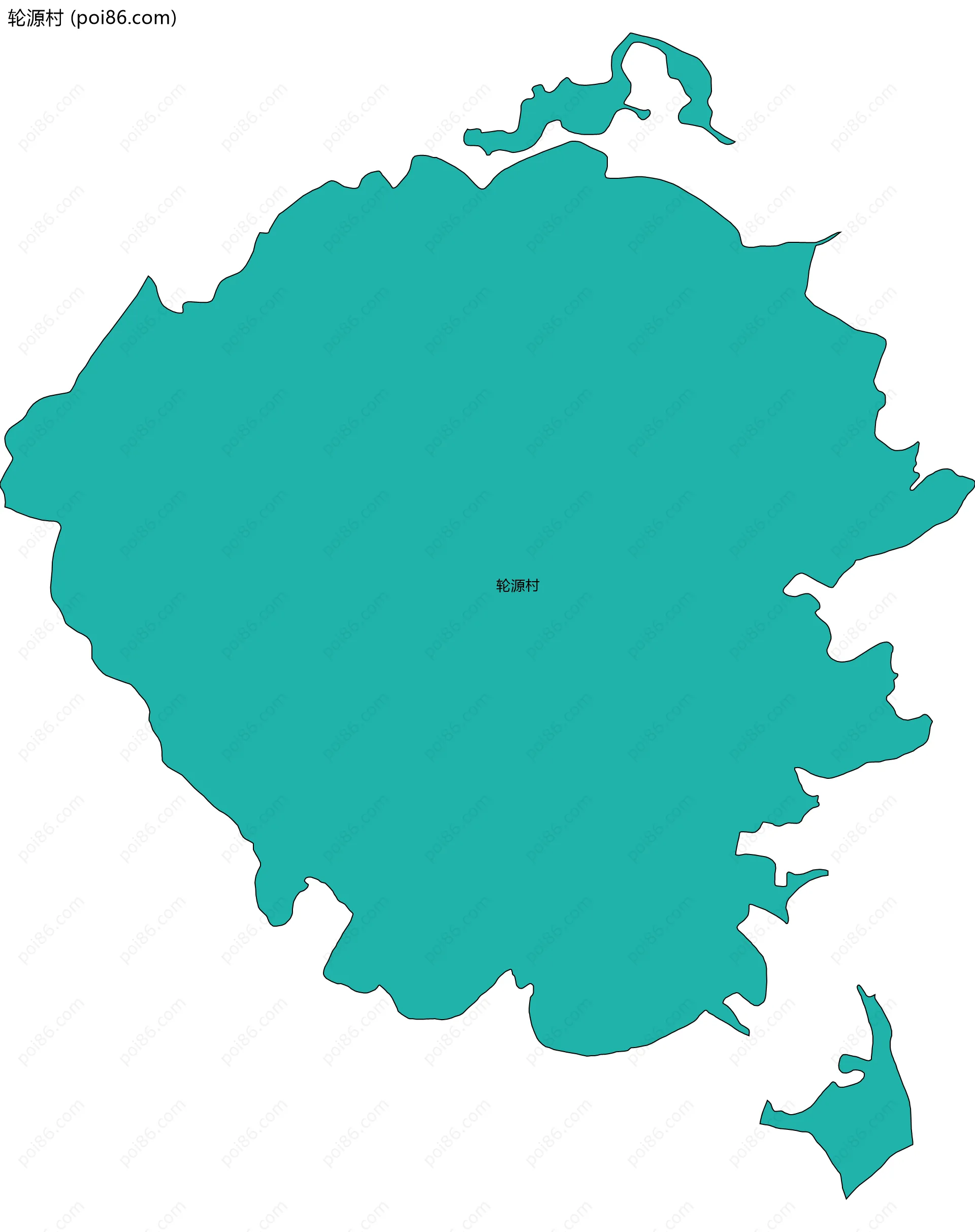 轮源村边界地图