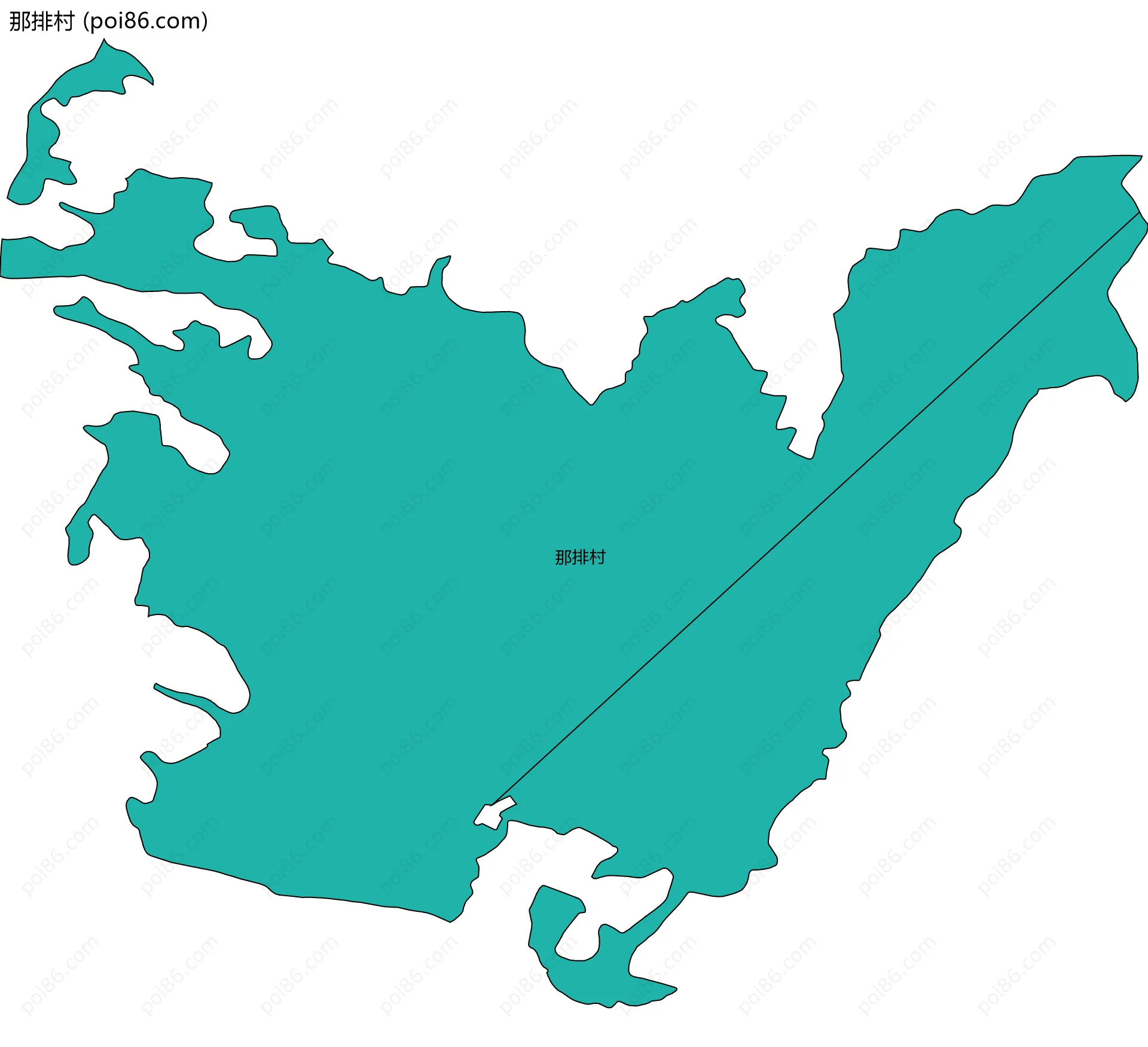 那排村边界地图
