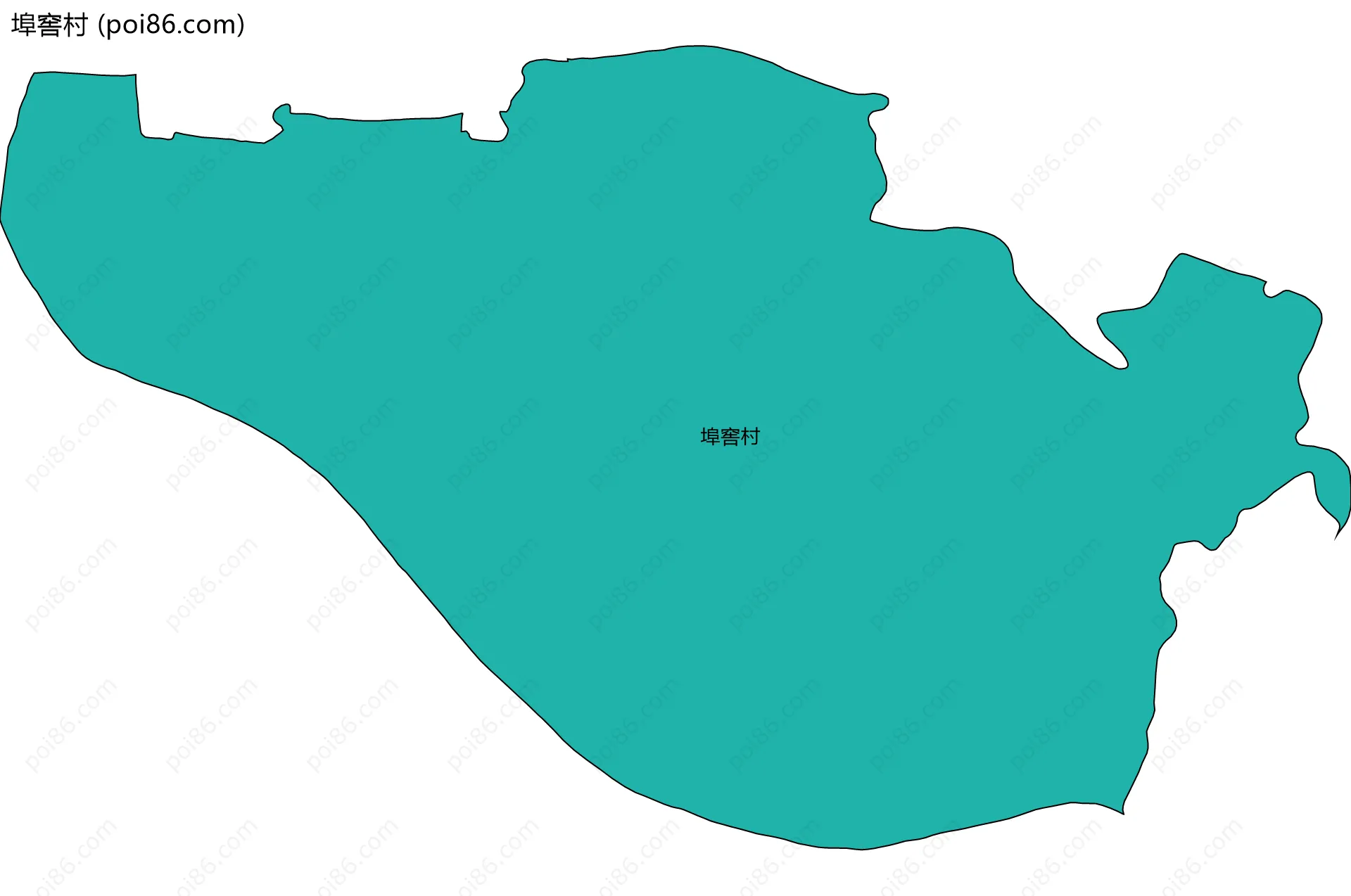 埠窖村边界地图