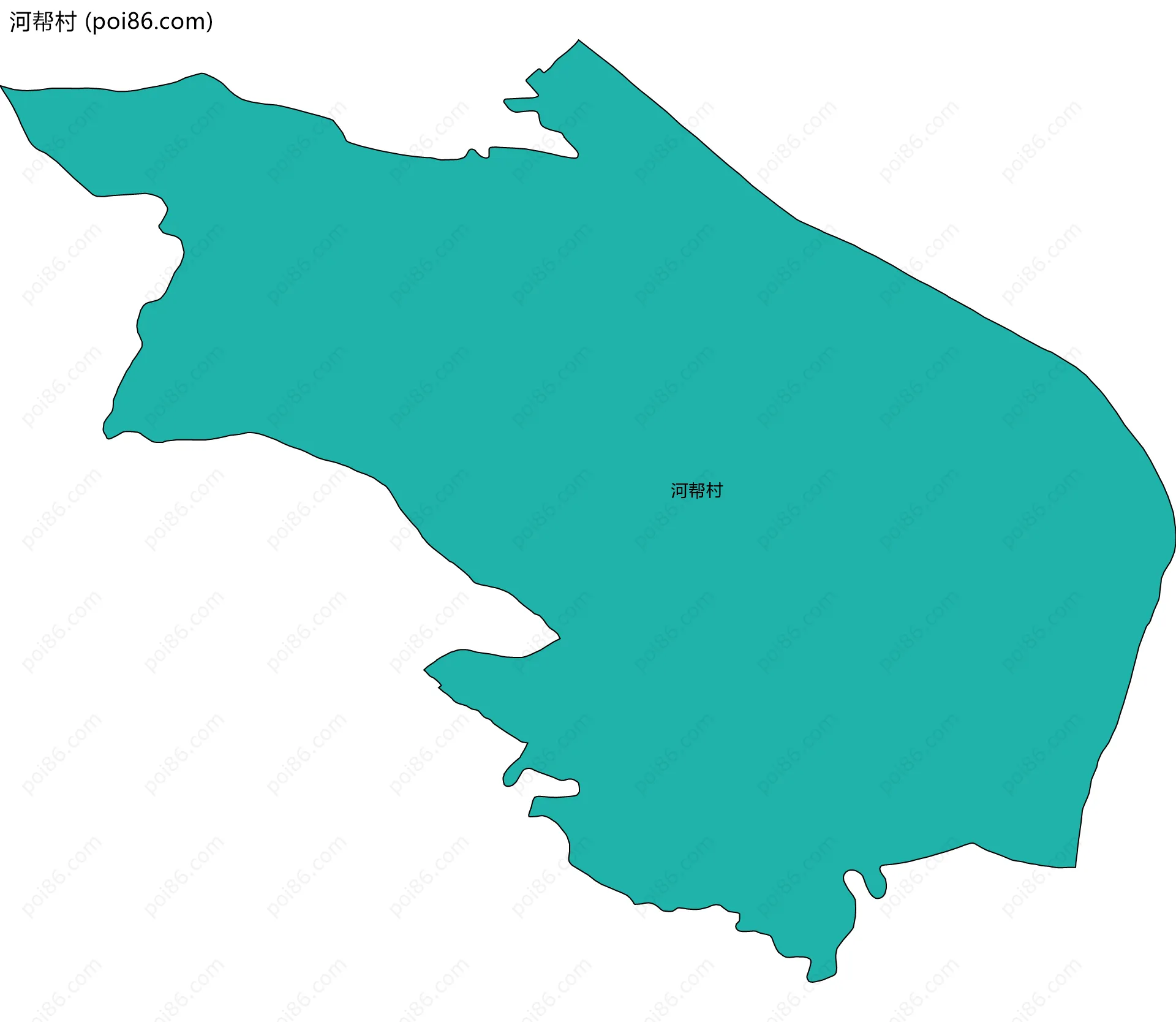 河帮村边界地图