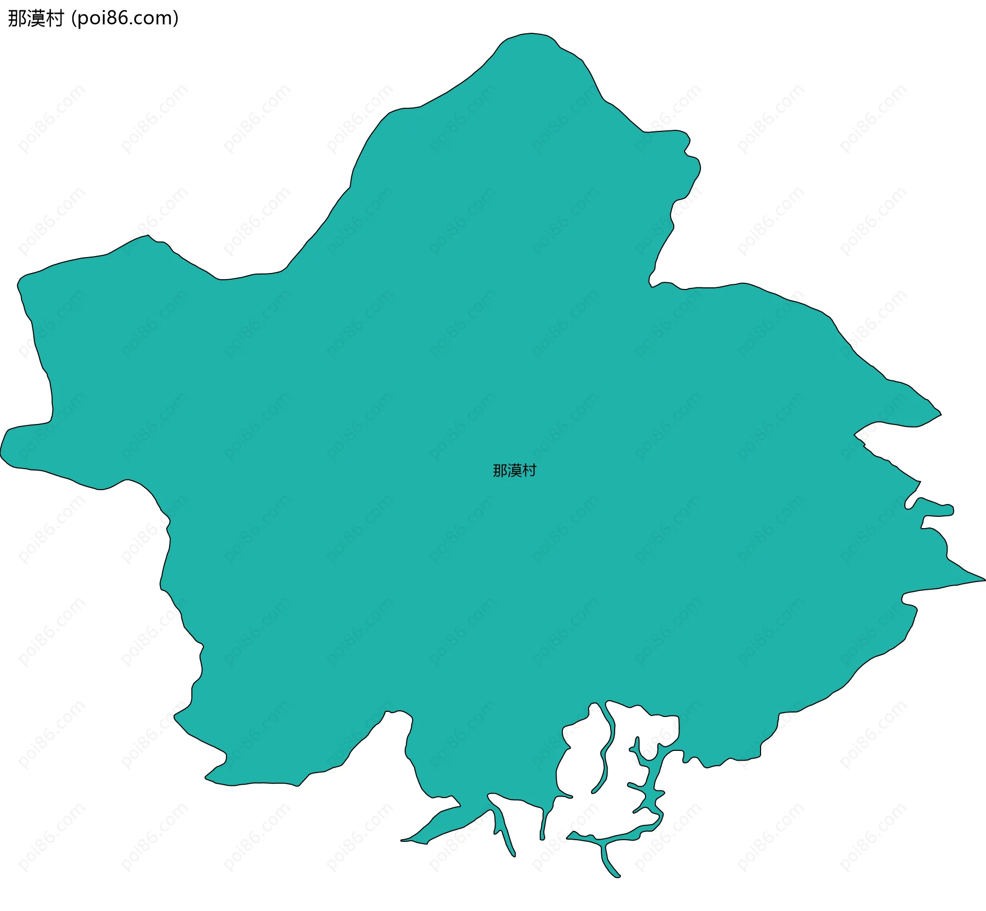 那漠村边界地图