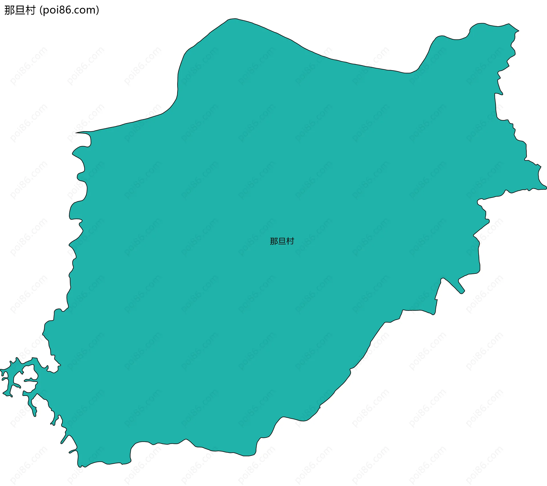 那旦村边界地图