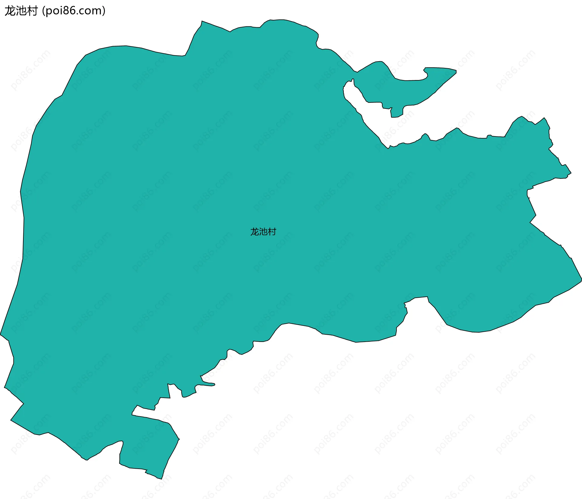 龙池村边界地图
