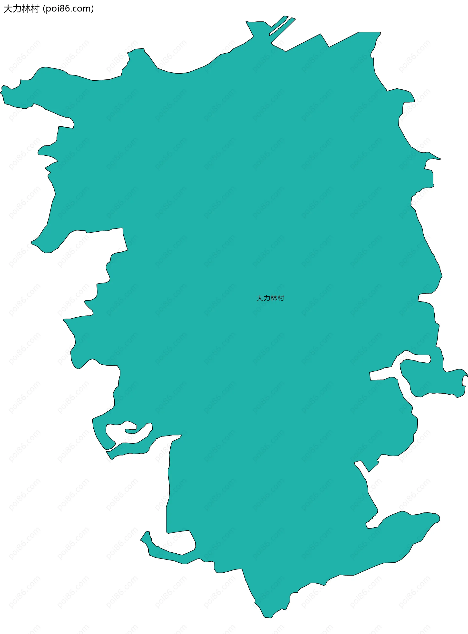 大力林村边界地图