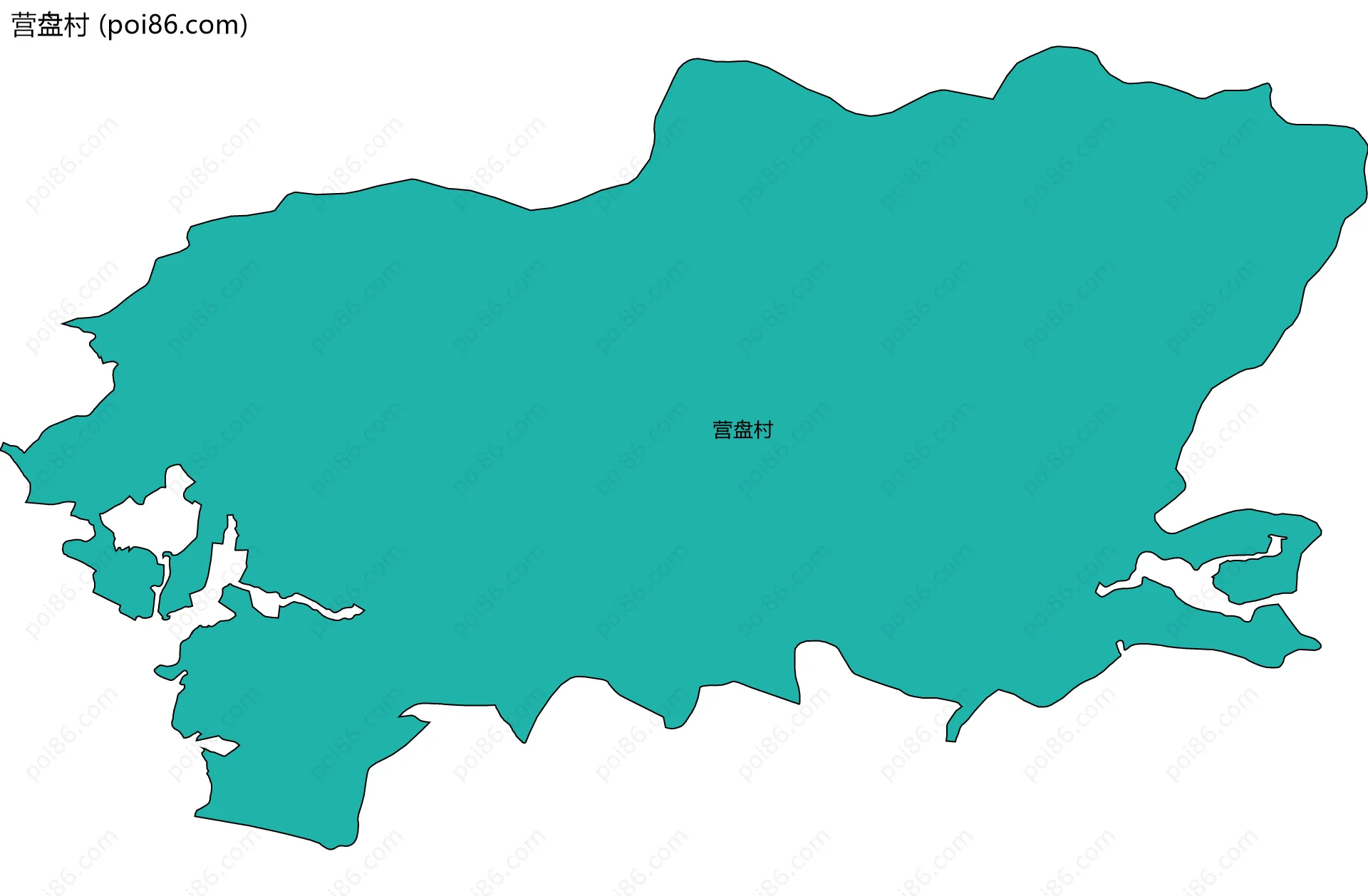 营盘村边界地图