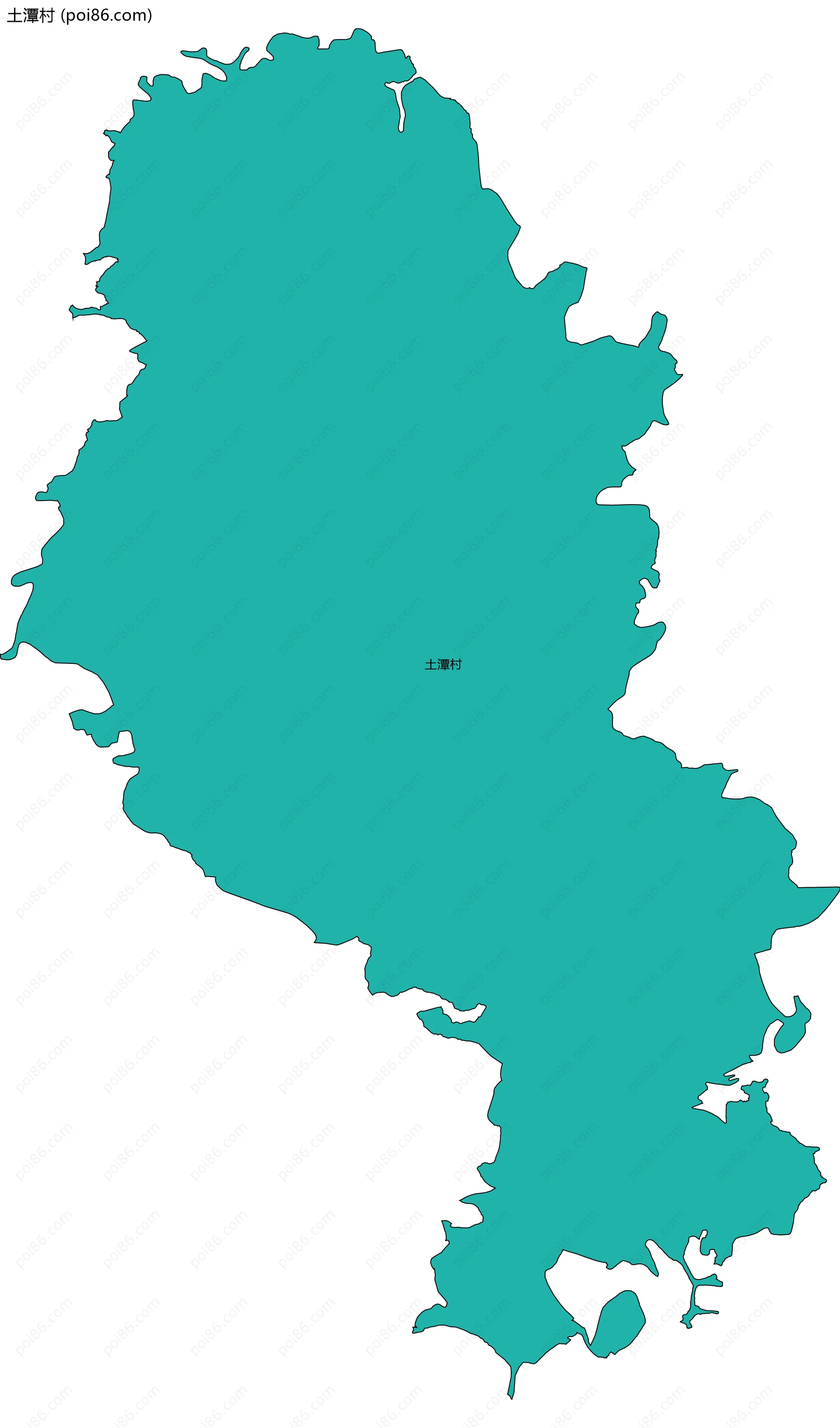 土潭村边界地图