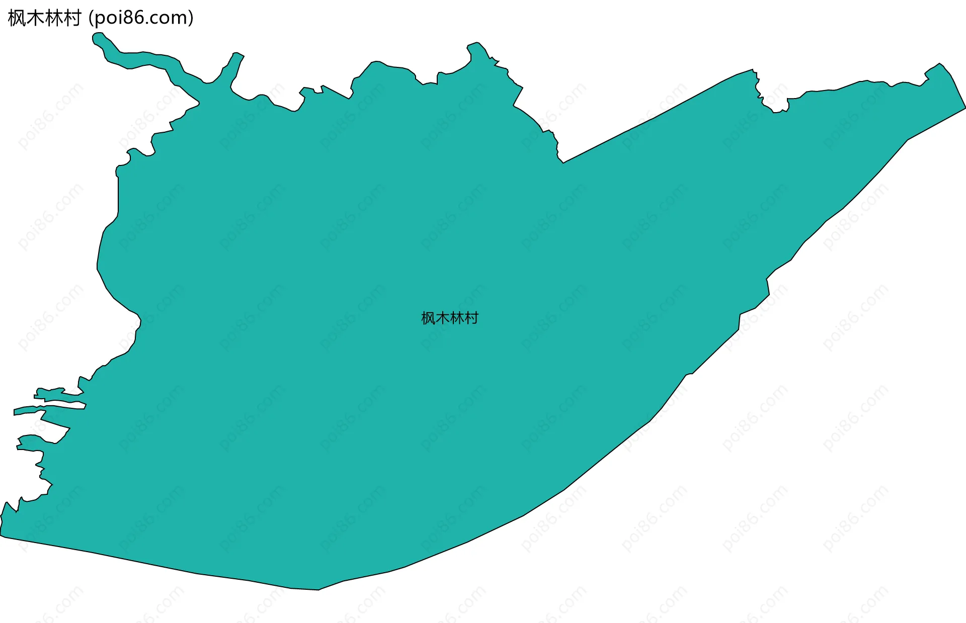 枫木林村边界地图