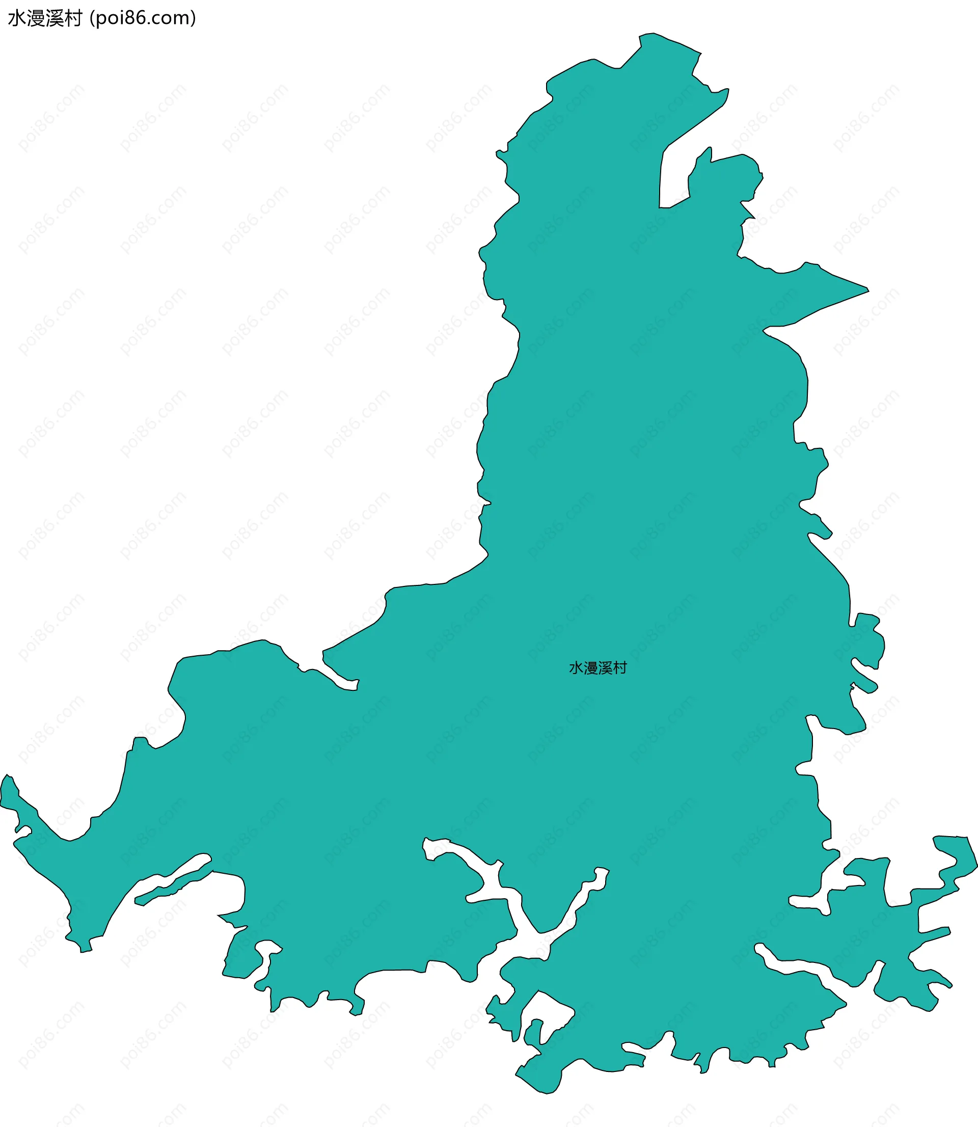 水漫溪村边界地图