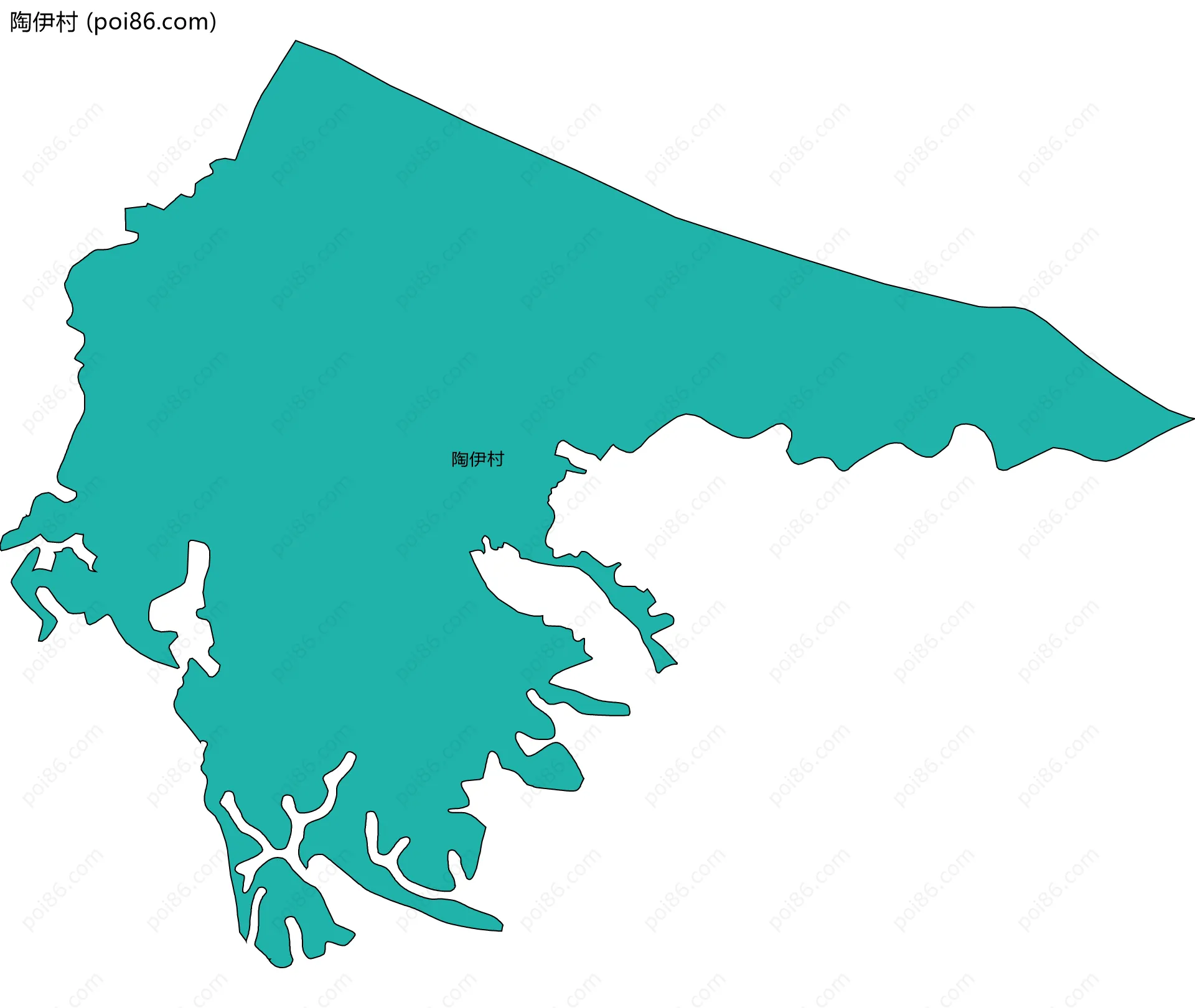 陶伊村边界地图