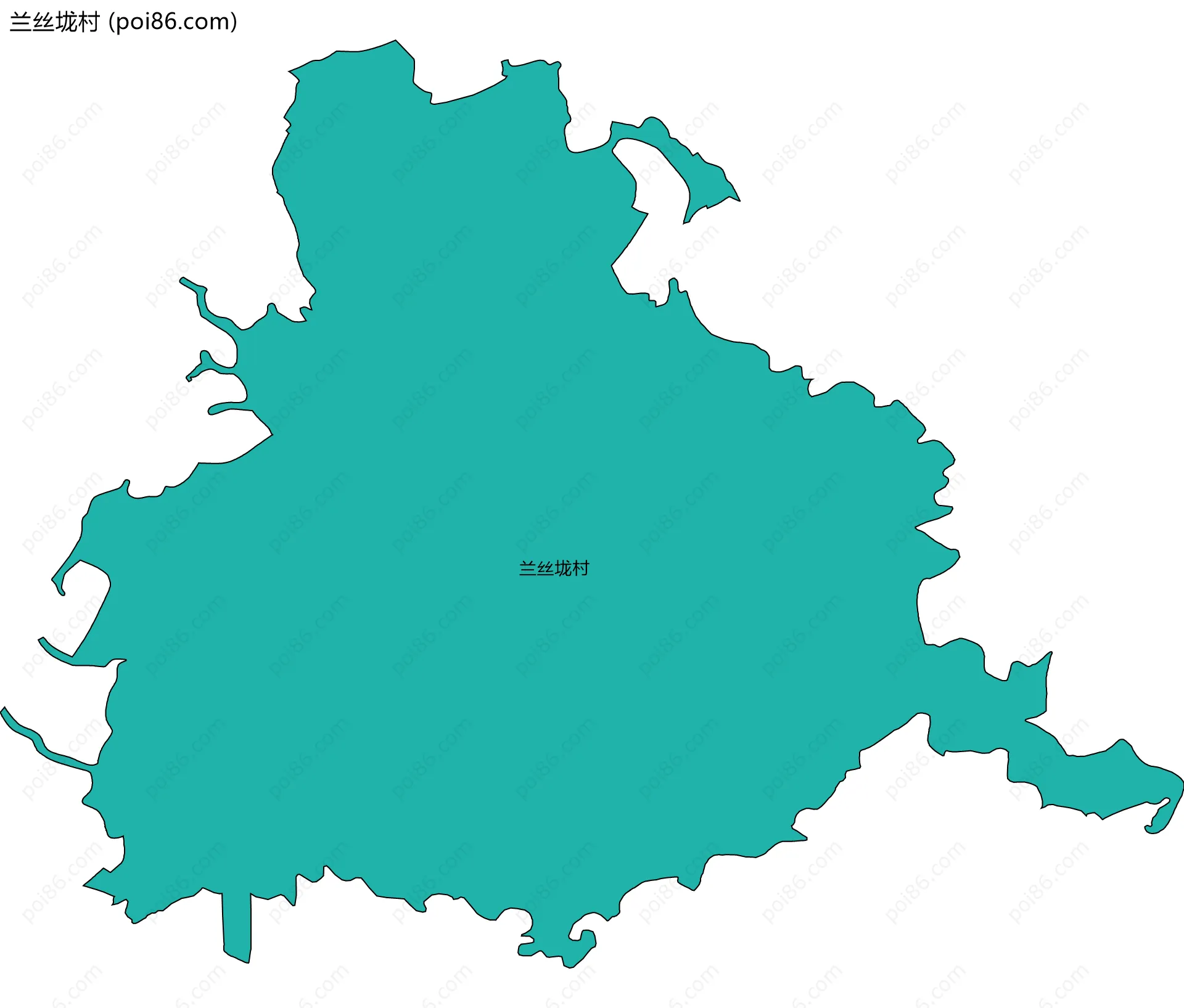 兰丝垅村边界地图