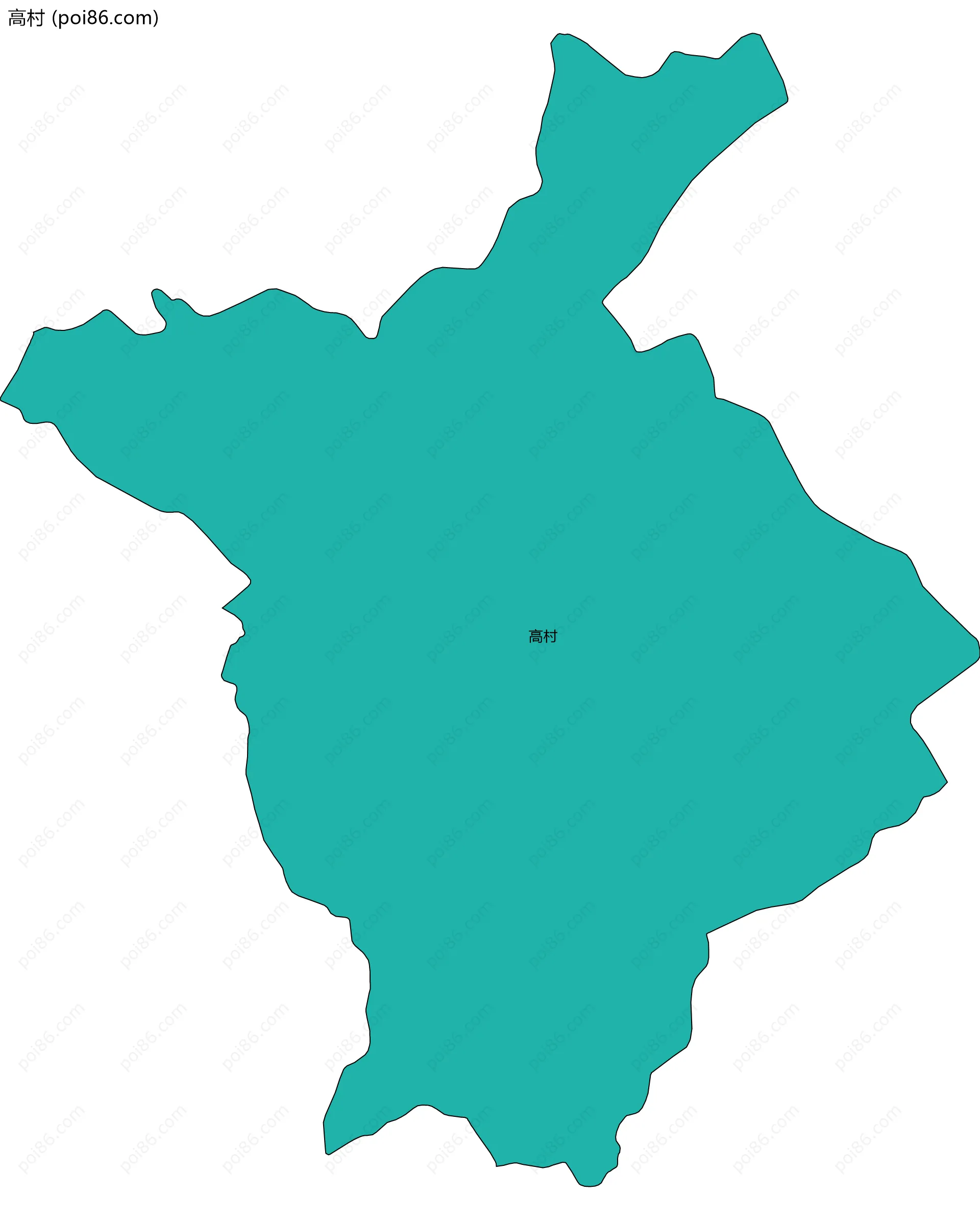 高村边界地图