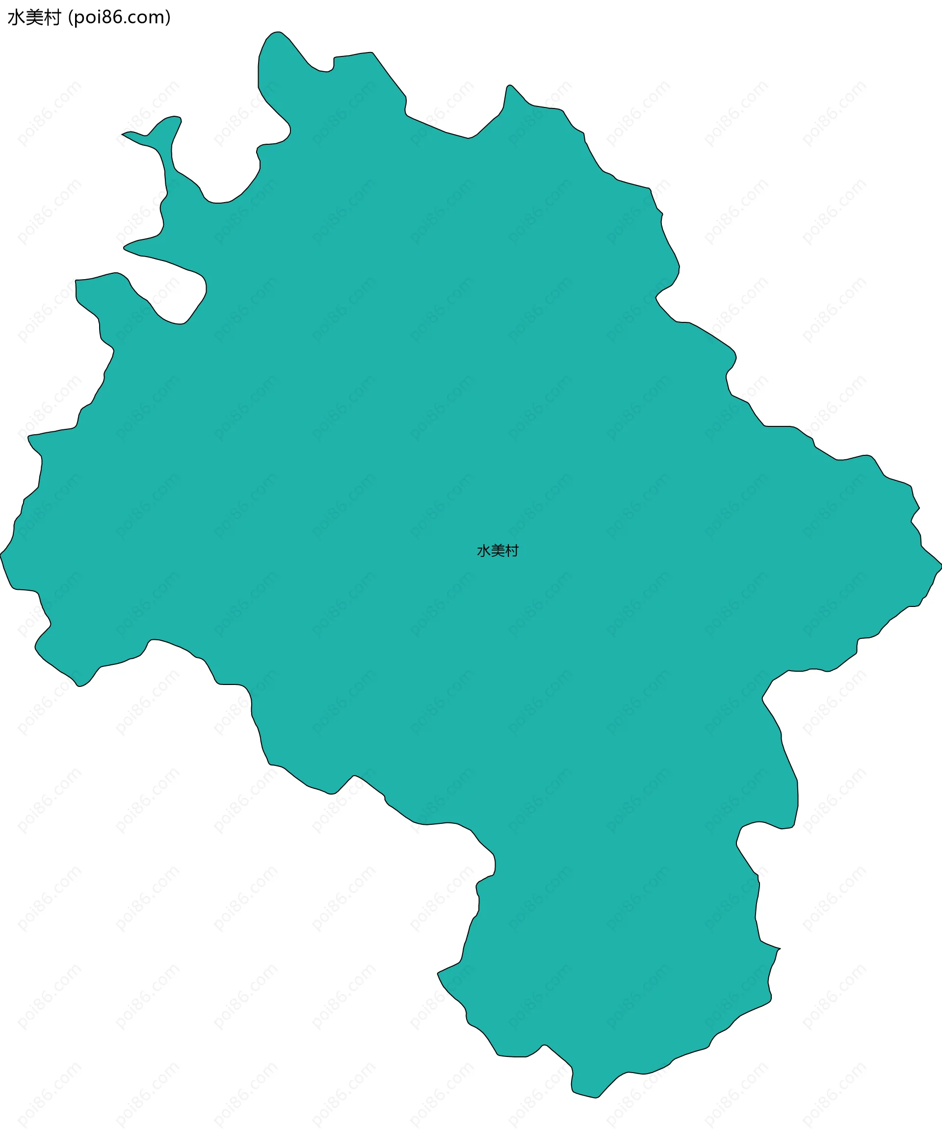 水美村边界地图