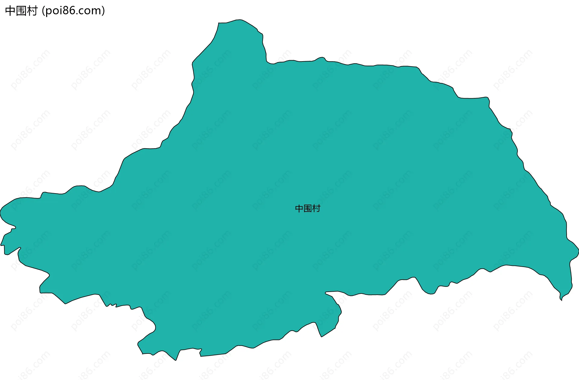 中围村边界地图
