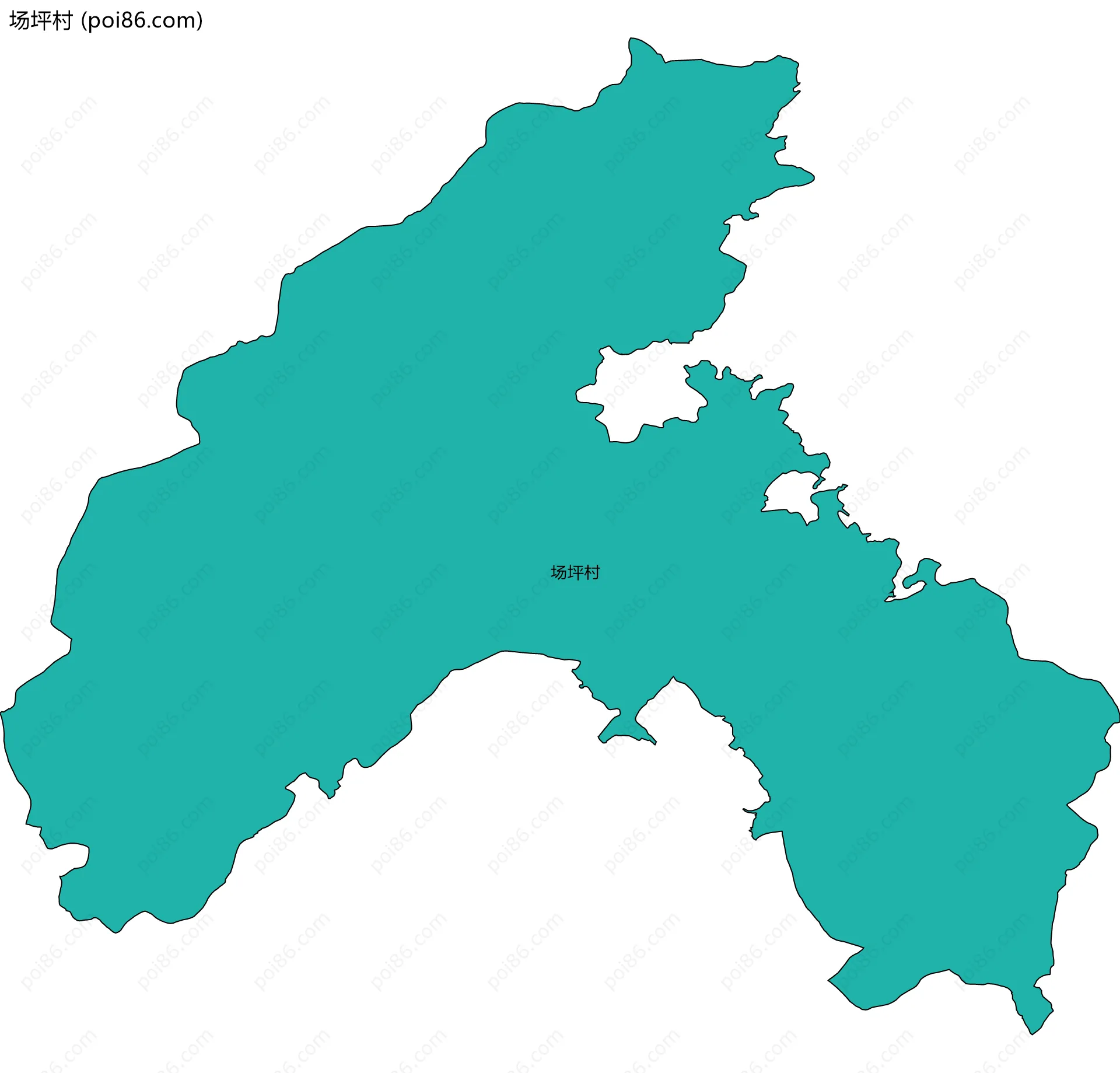 场坪村边界地图