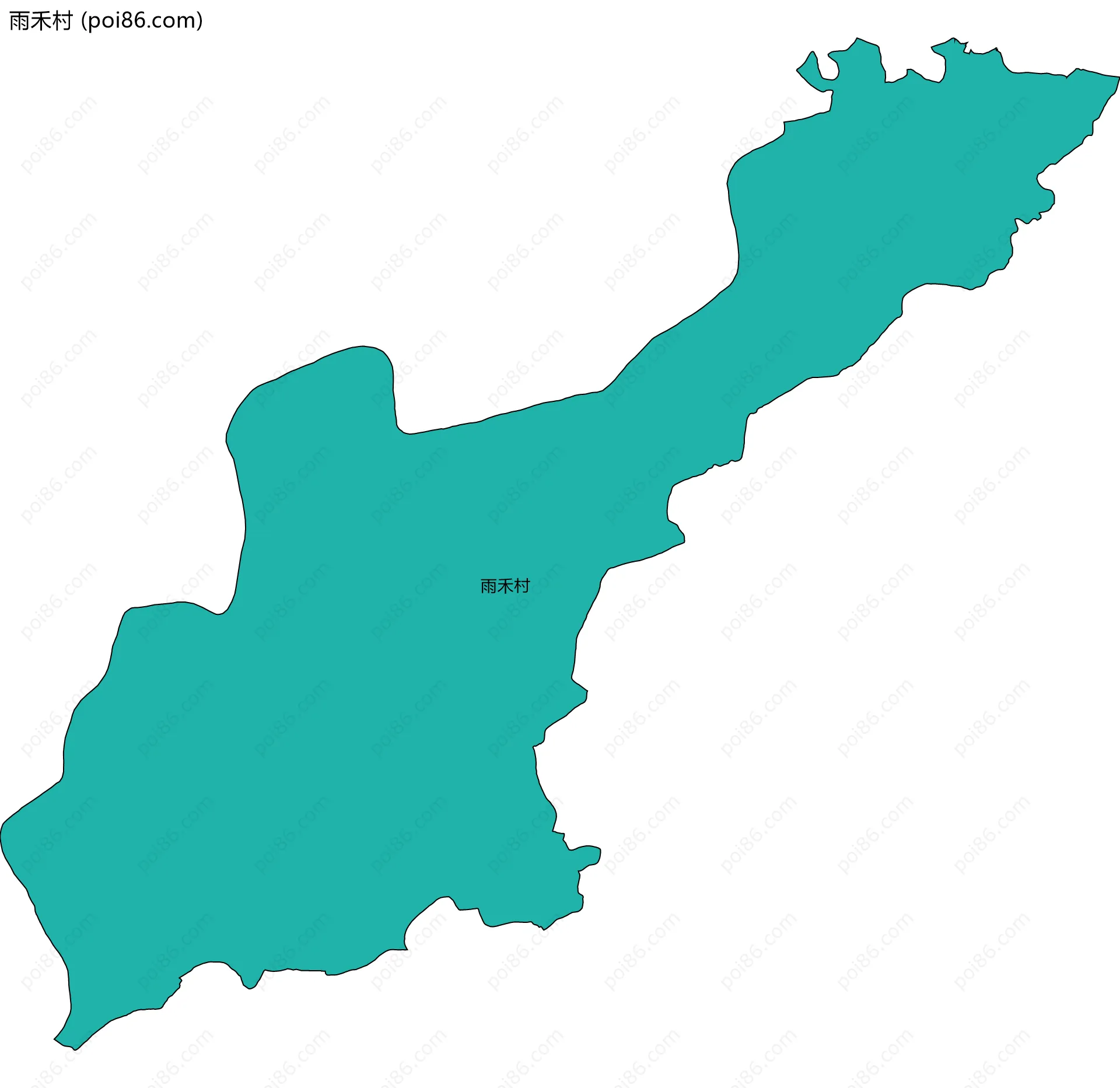 雨禾村边界地图