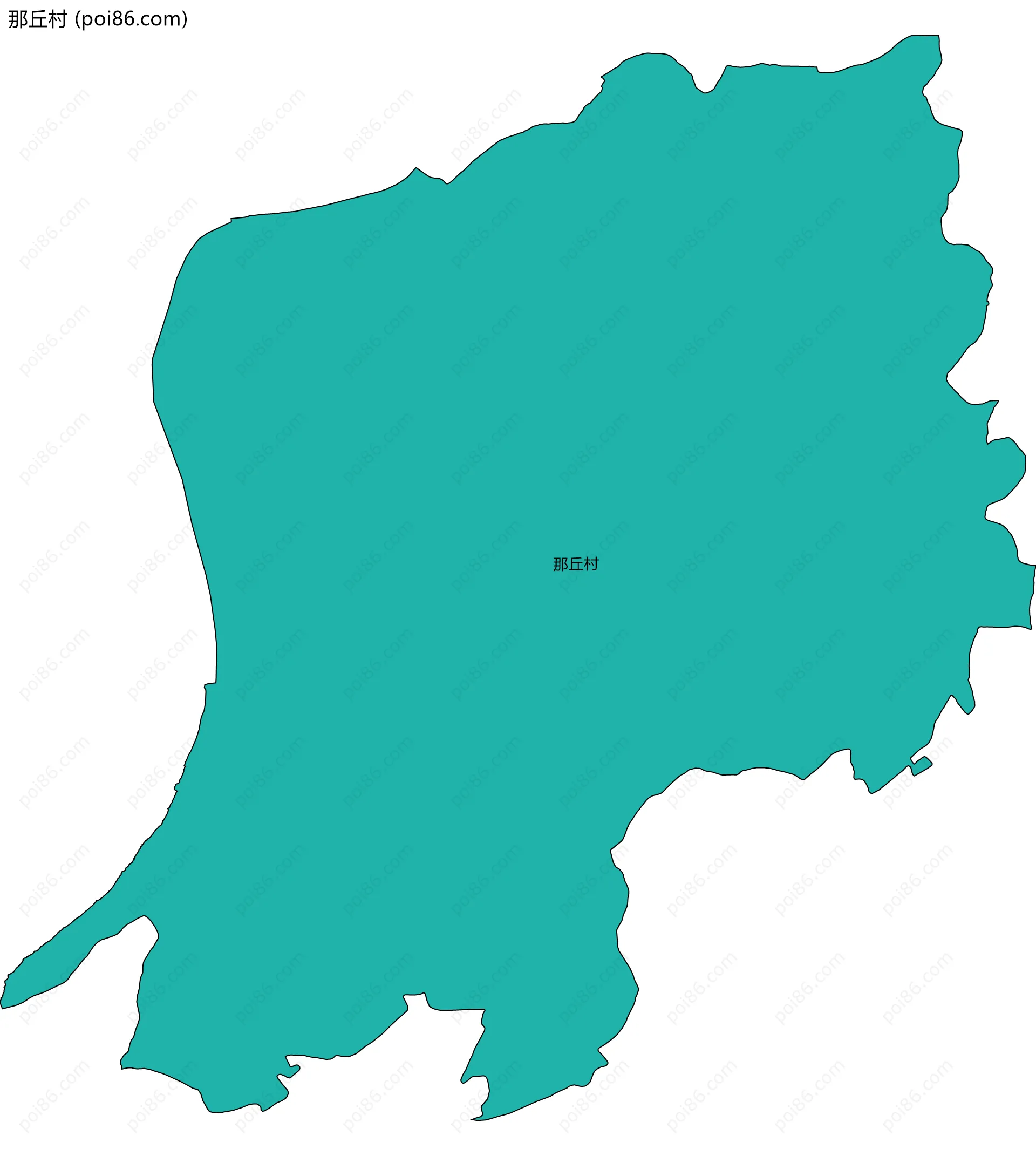 那丘村边界地图