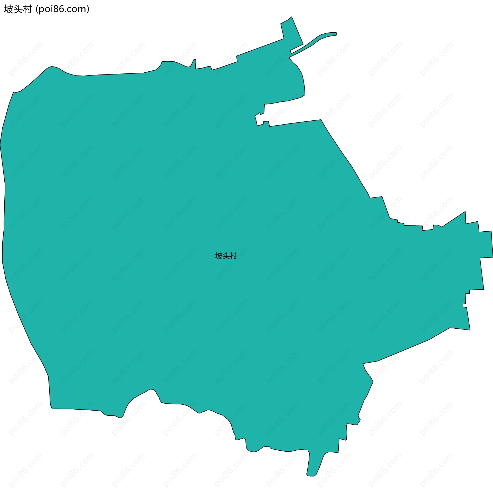 坡头村边界地图
