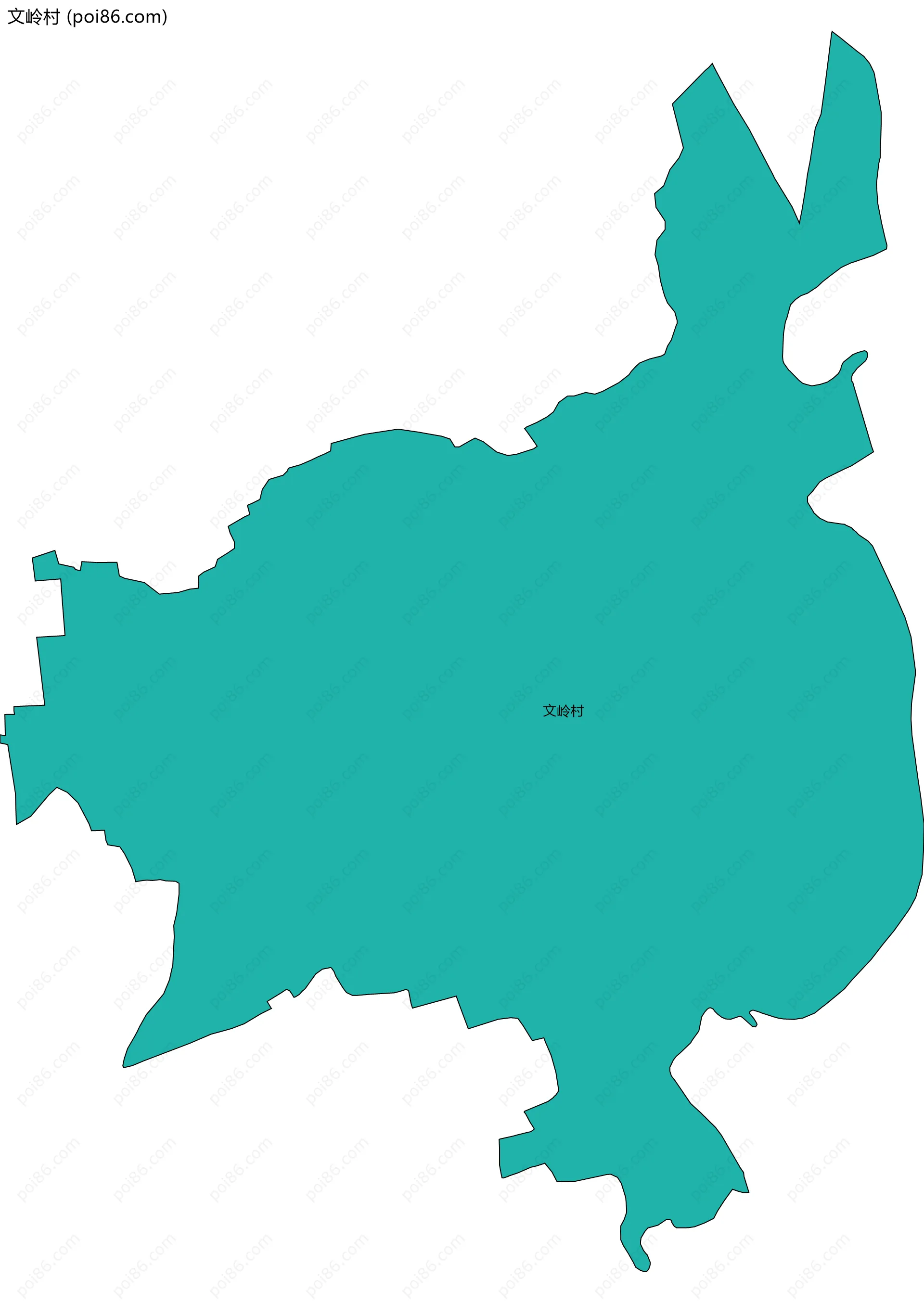 文岭村边界地图