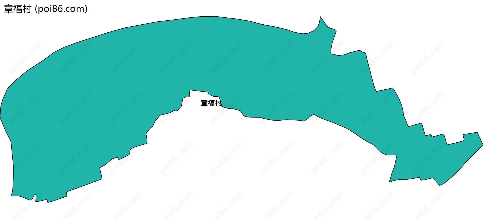 章福村边界地图